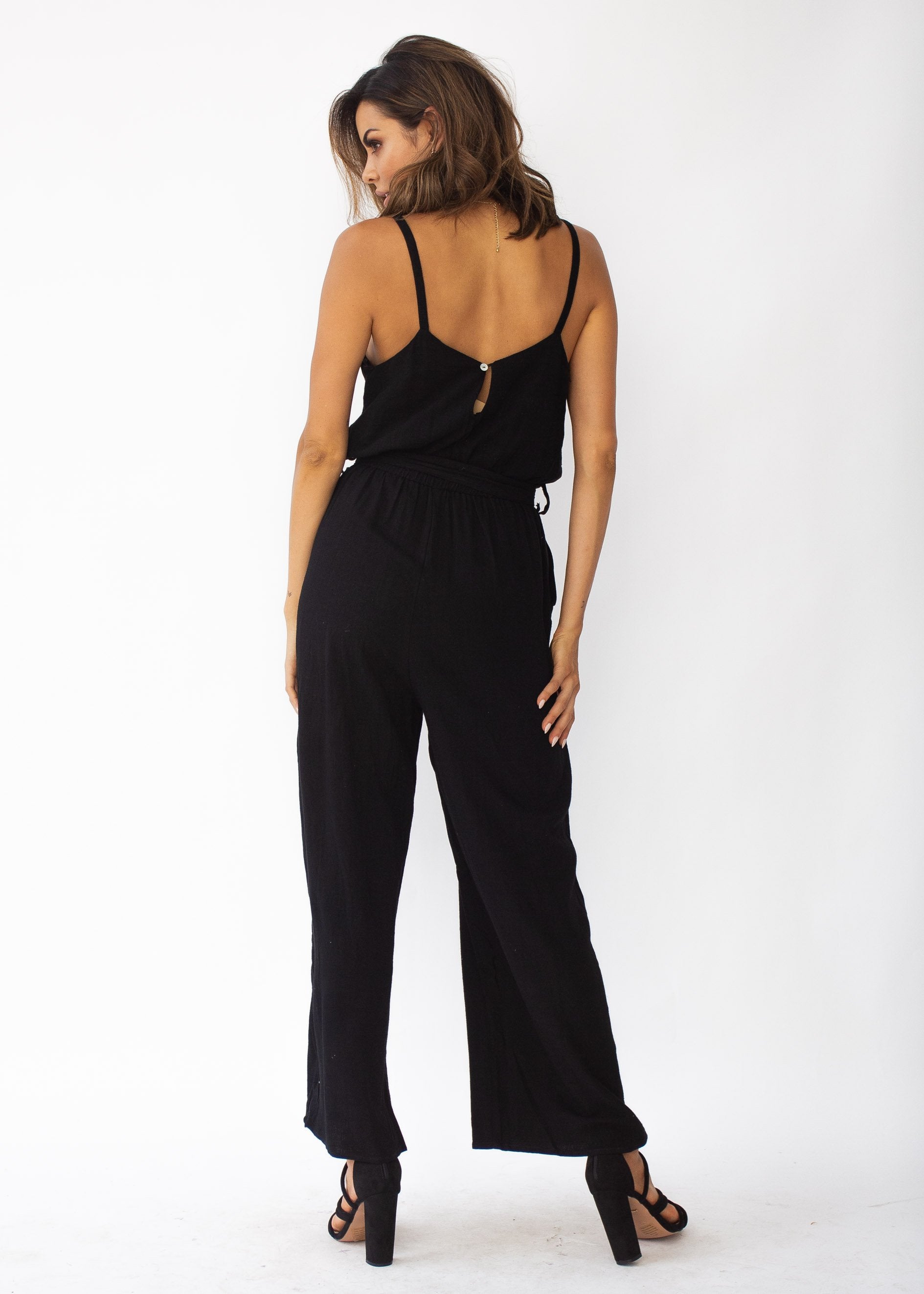 Take Me Higher Pantsuit - Black