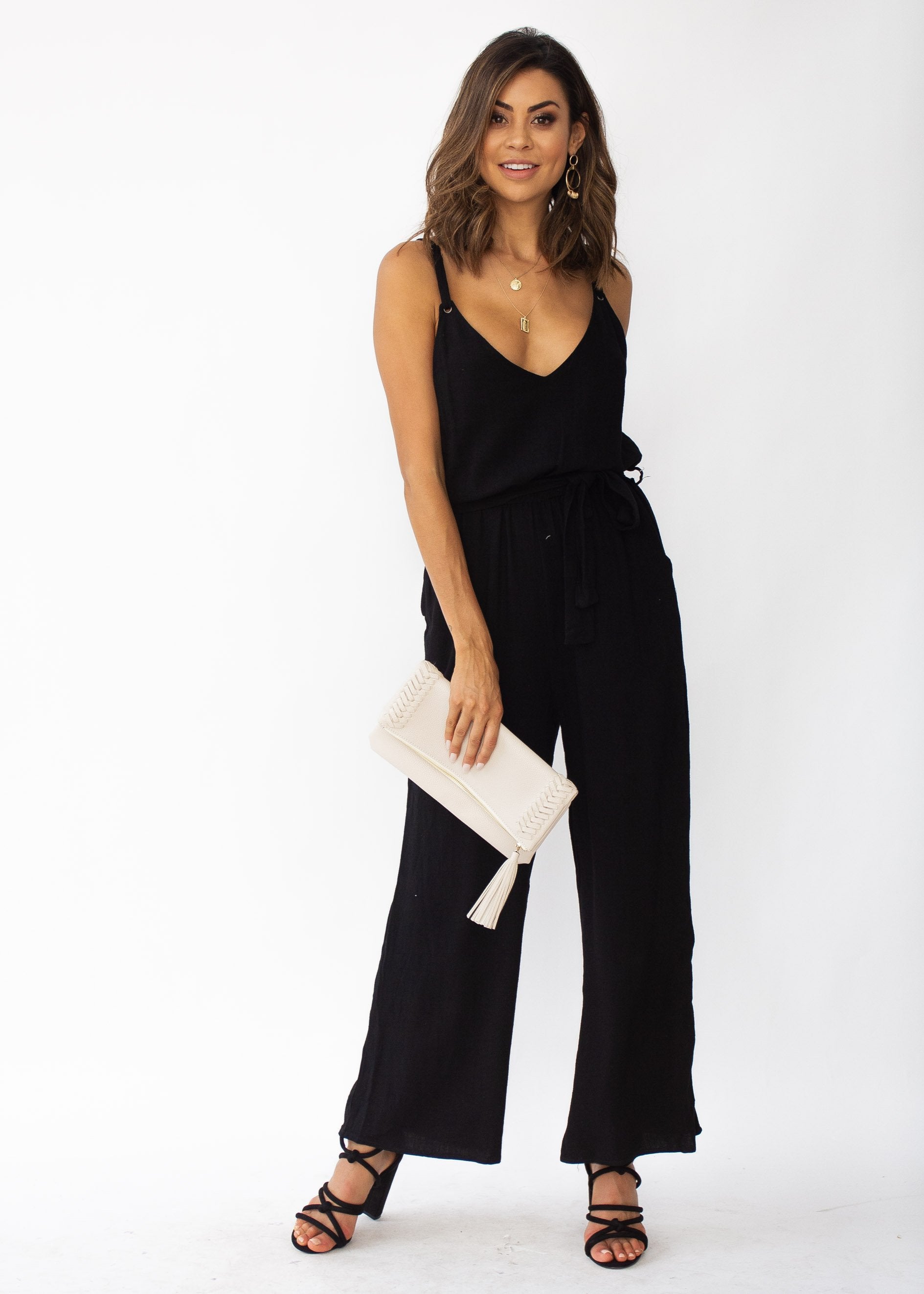 Take Me Higher Pantsuit - Black