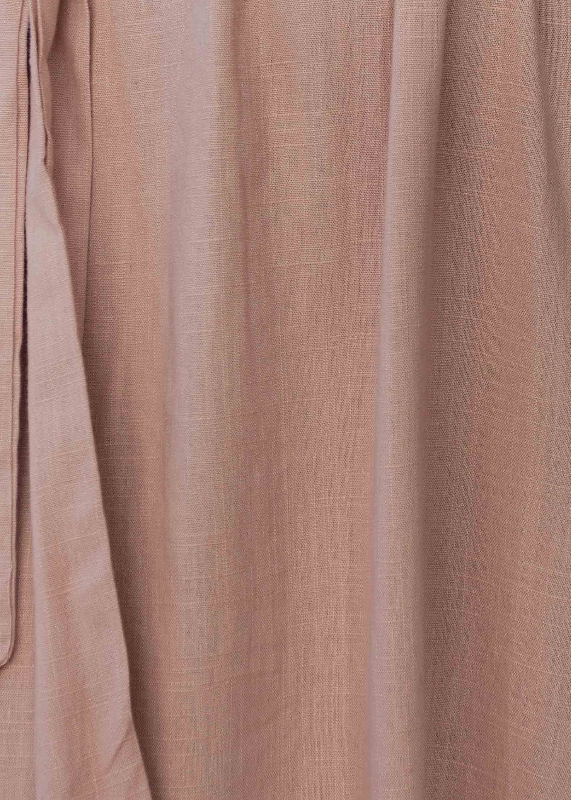 Bayside Linen Midi Dress - Blush