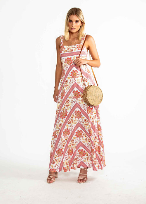 Ultra Violet Maxi Dress - Persian Floral