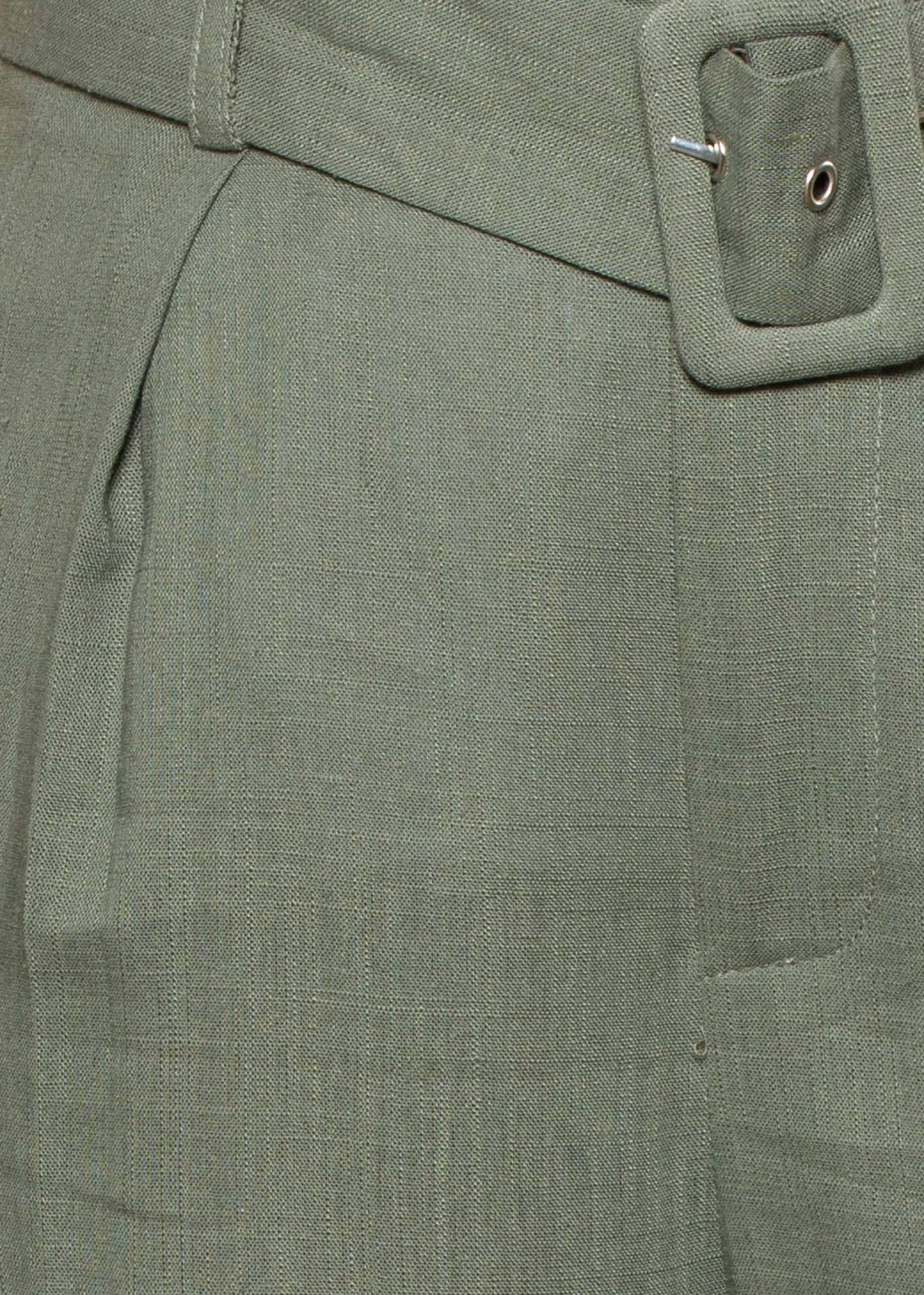 Balmy Dreams Linen Look Pants w/ Belt - Khaki