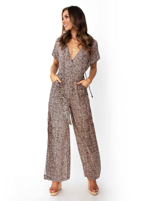 Jaase - Women's Vienna Leopard Pantsuit - Chaser