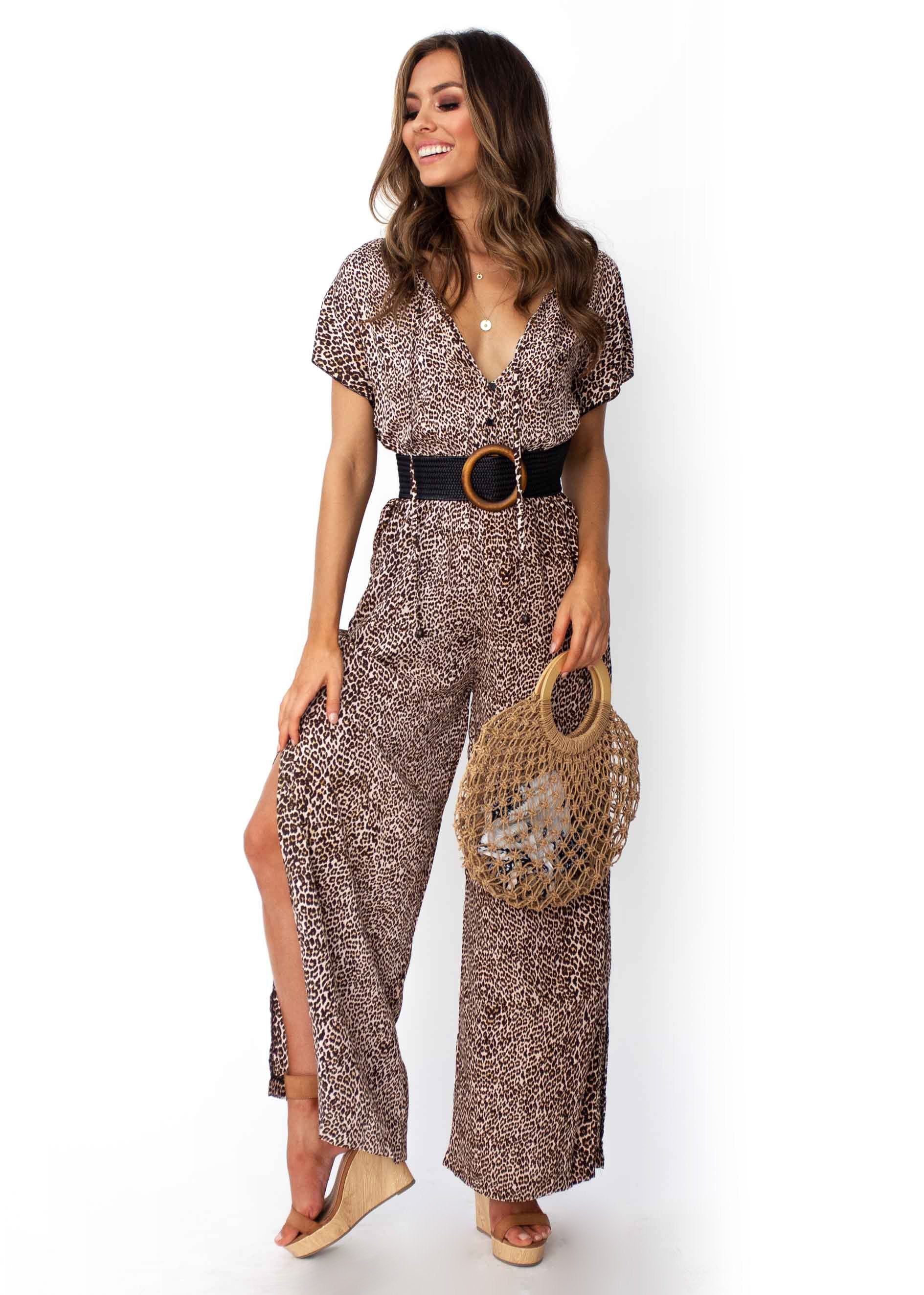 Jaase - Vienna Leopard Pantsuit - Chaser