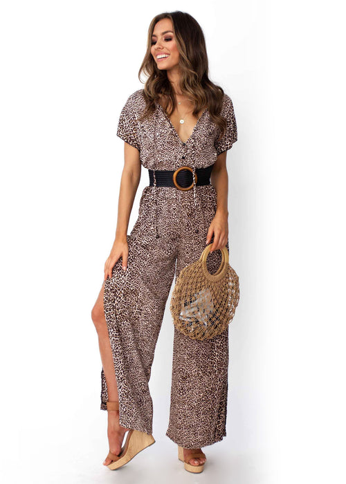 Jaase - Vienna Leopard Pantsuit - Chaser