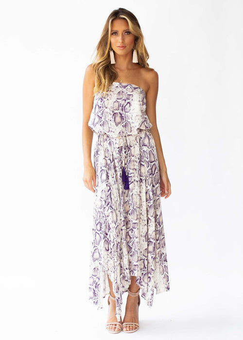 New Freedom Strapless Maxi Dress - Snake