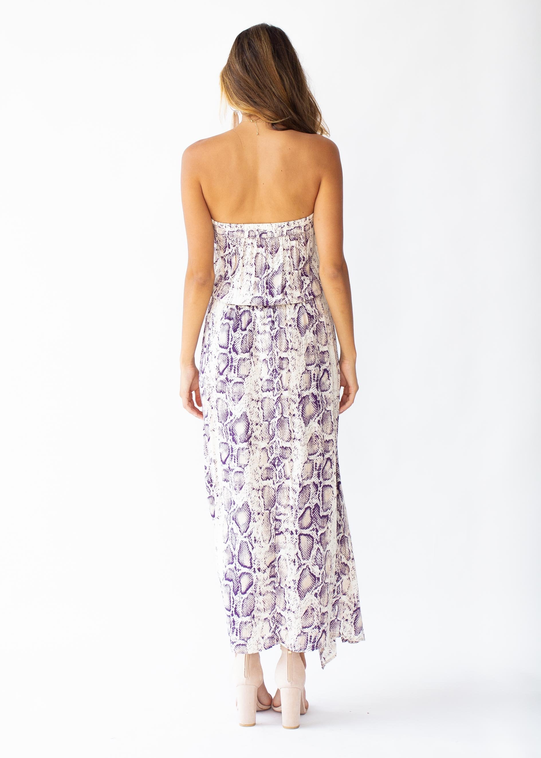 New Freedom Strapless Maxi Dress - Snake