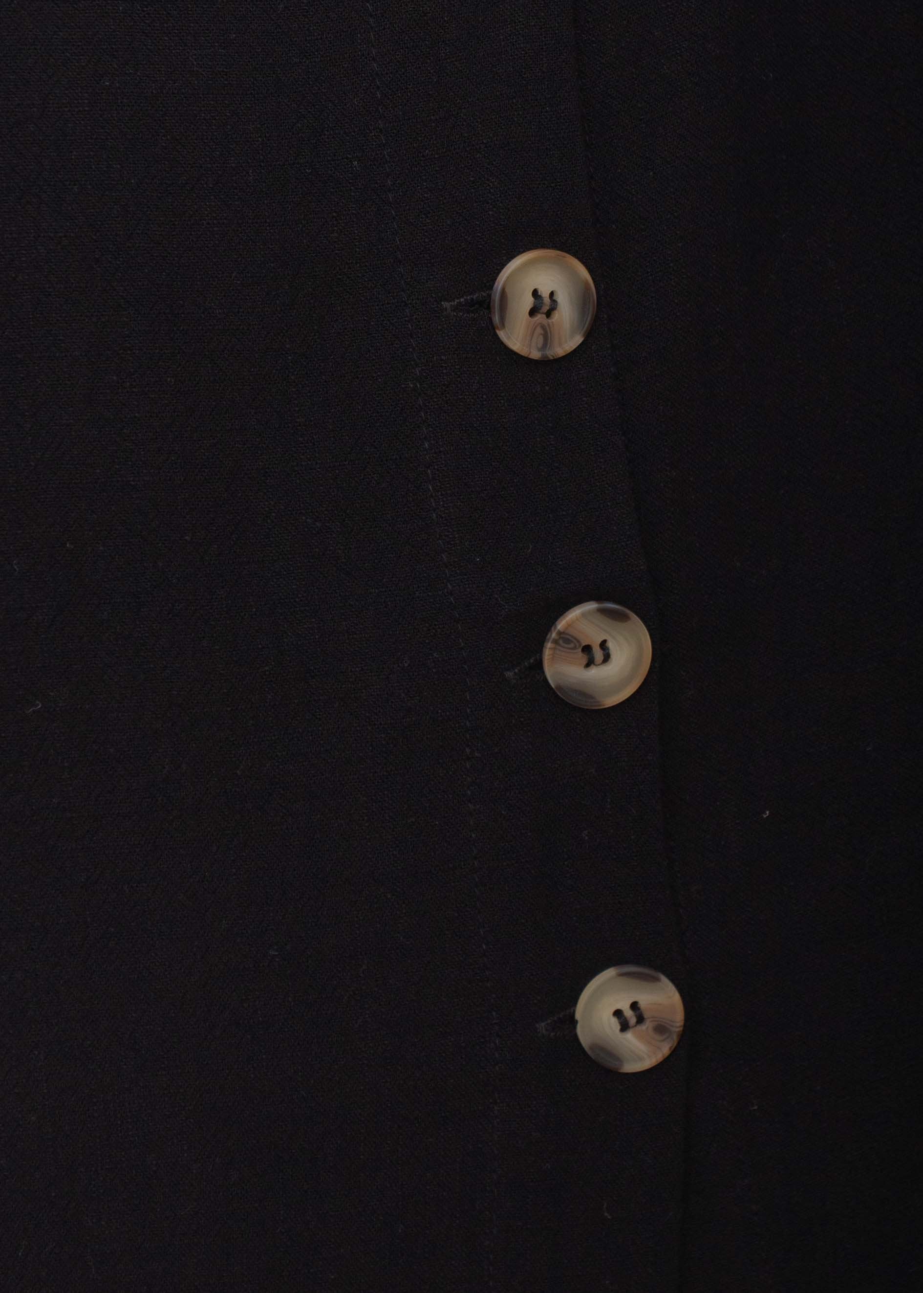 Simple Touch Linen Blouse - Black