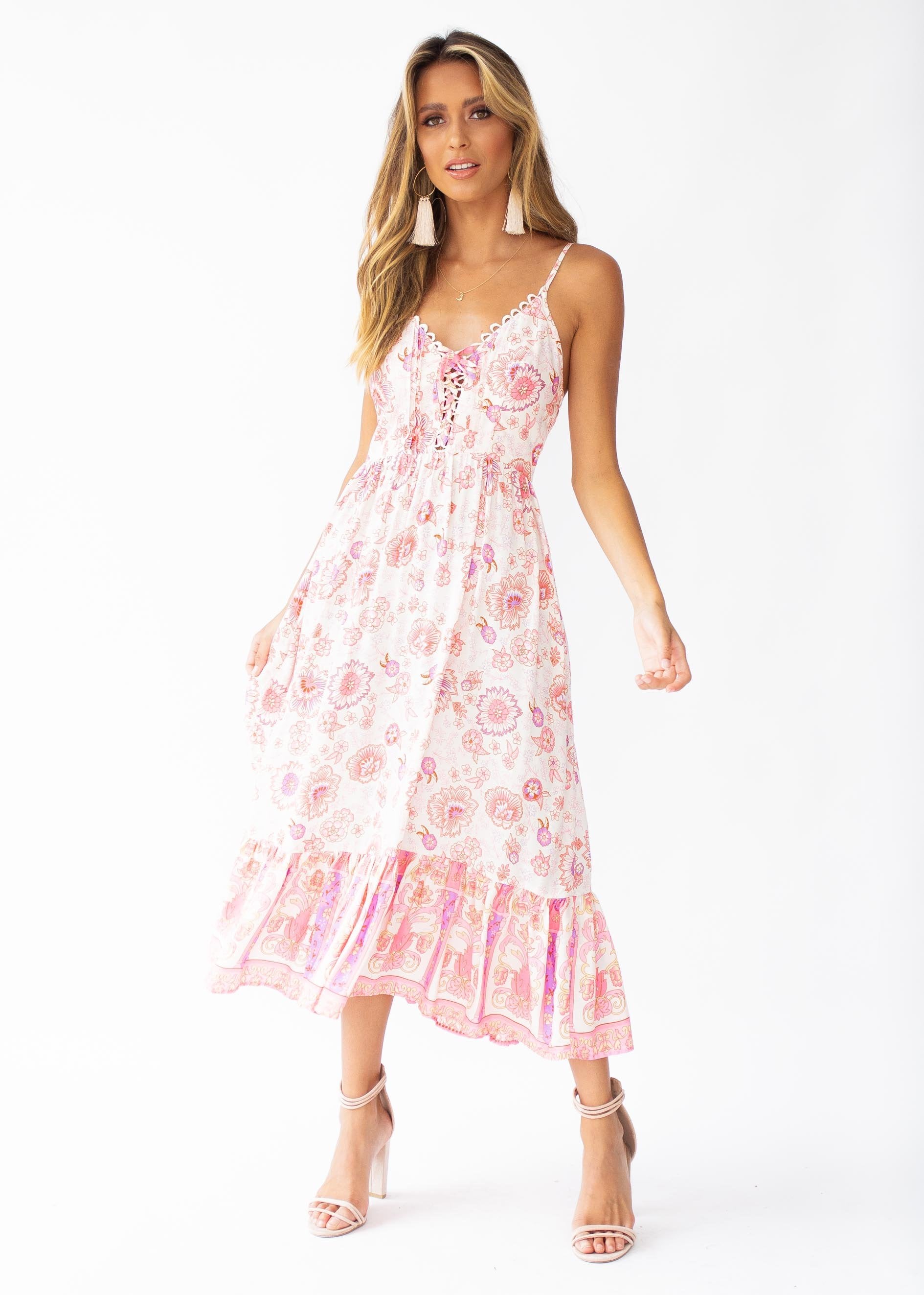 Nightingale Midi Dress - Cotton Candy