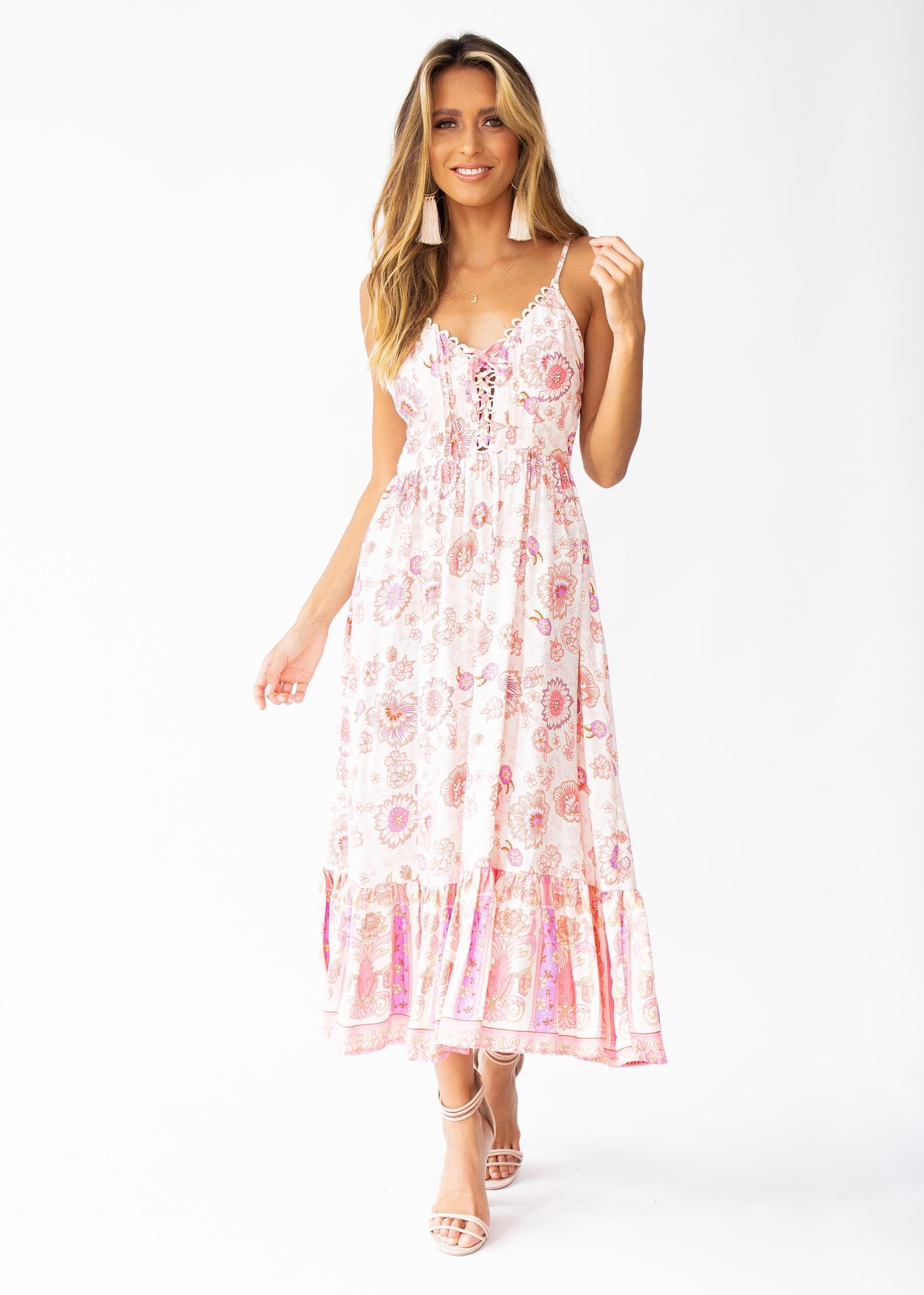 Nightingale Midi Dress - Cotton Candy