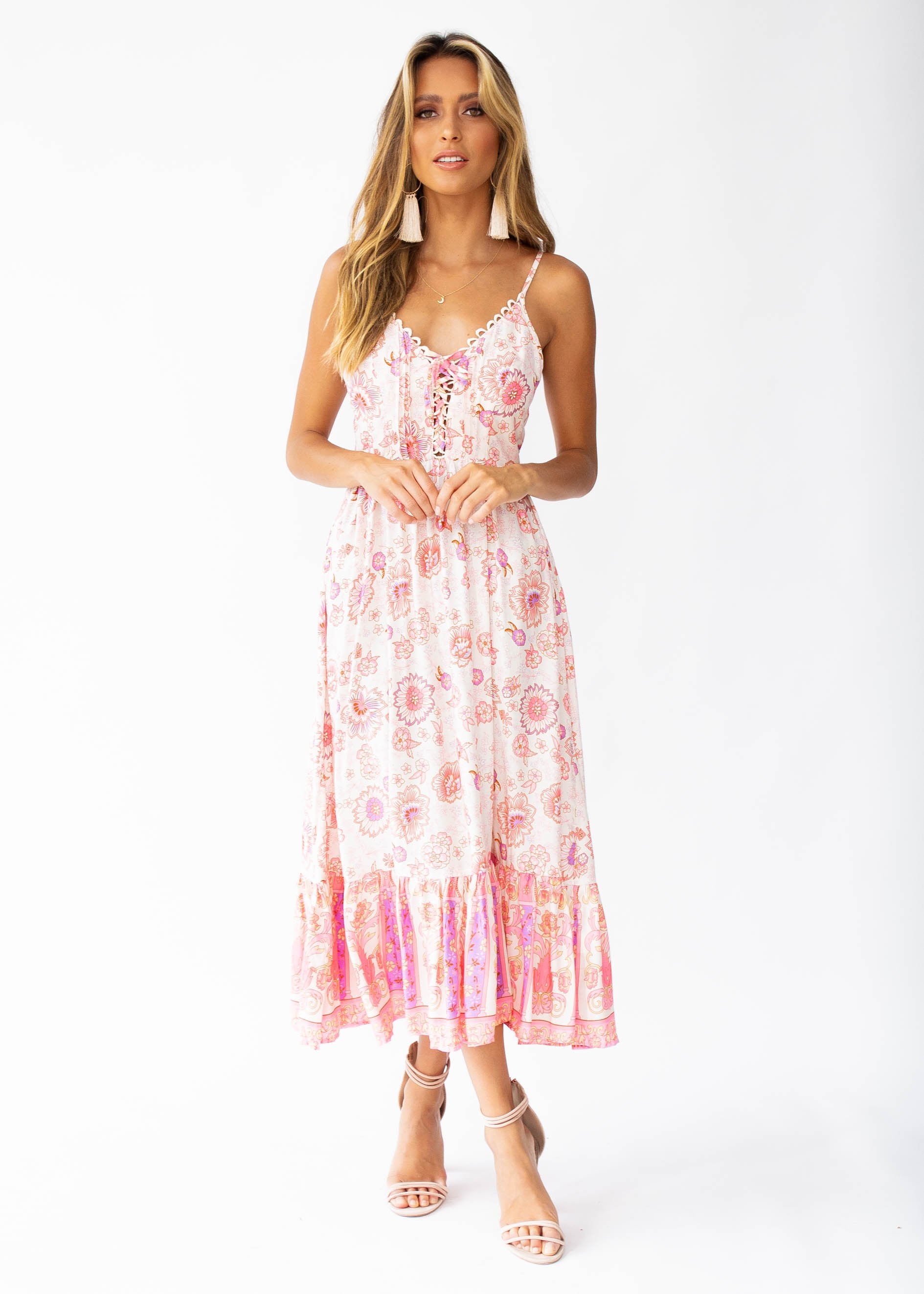 Nightingale Midi Dress - Cotton Candy