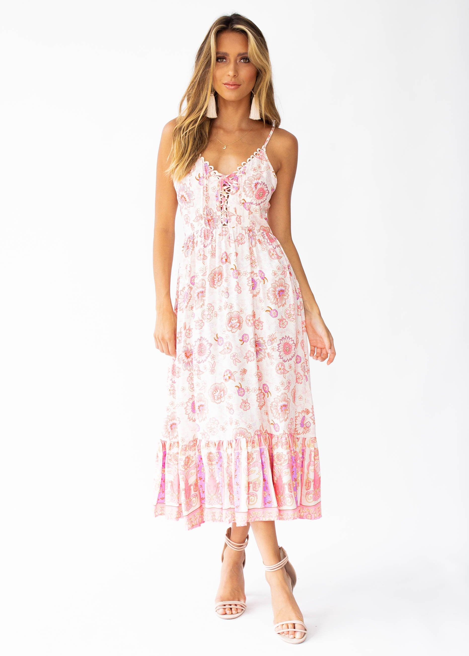 Nightingale Midi Dress - Cotton Candy