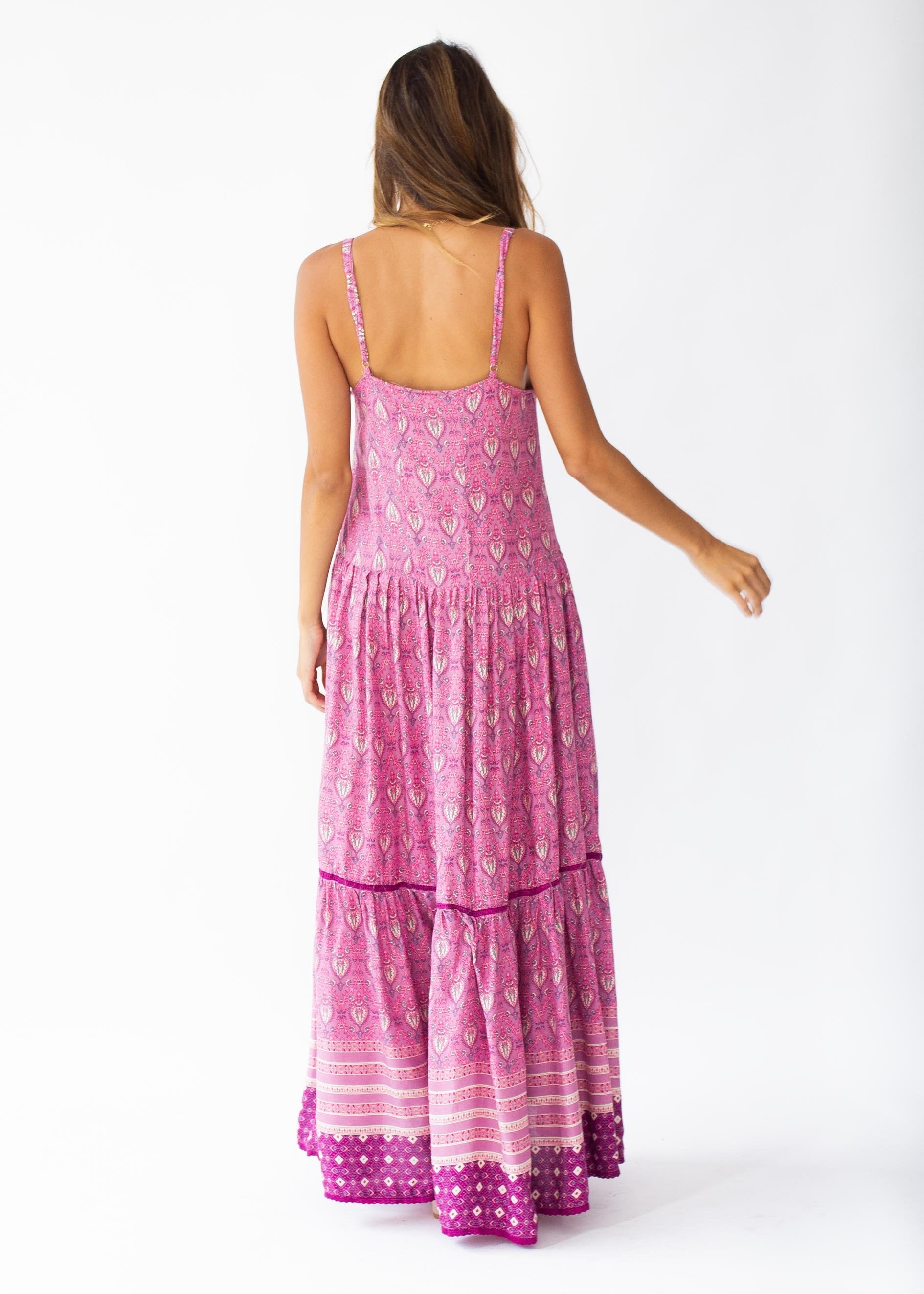 Amira Maxi Dress - Purple Paisley