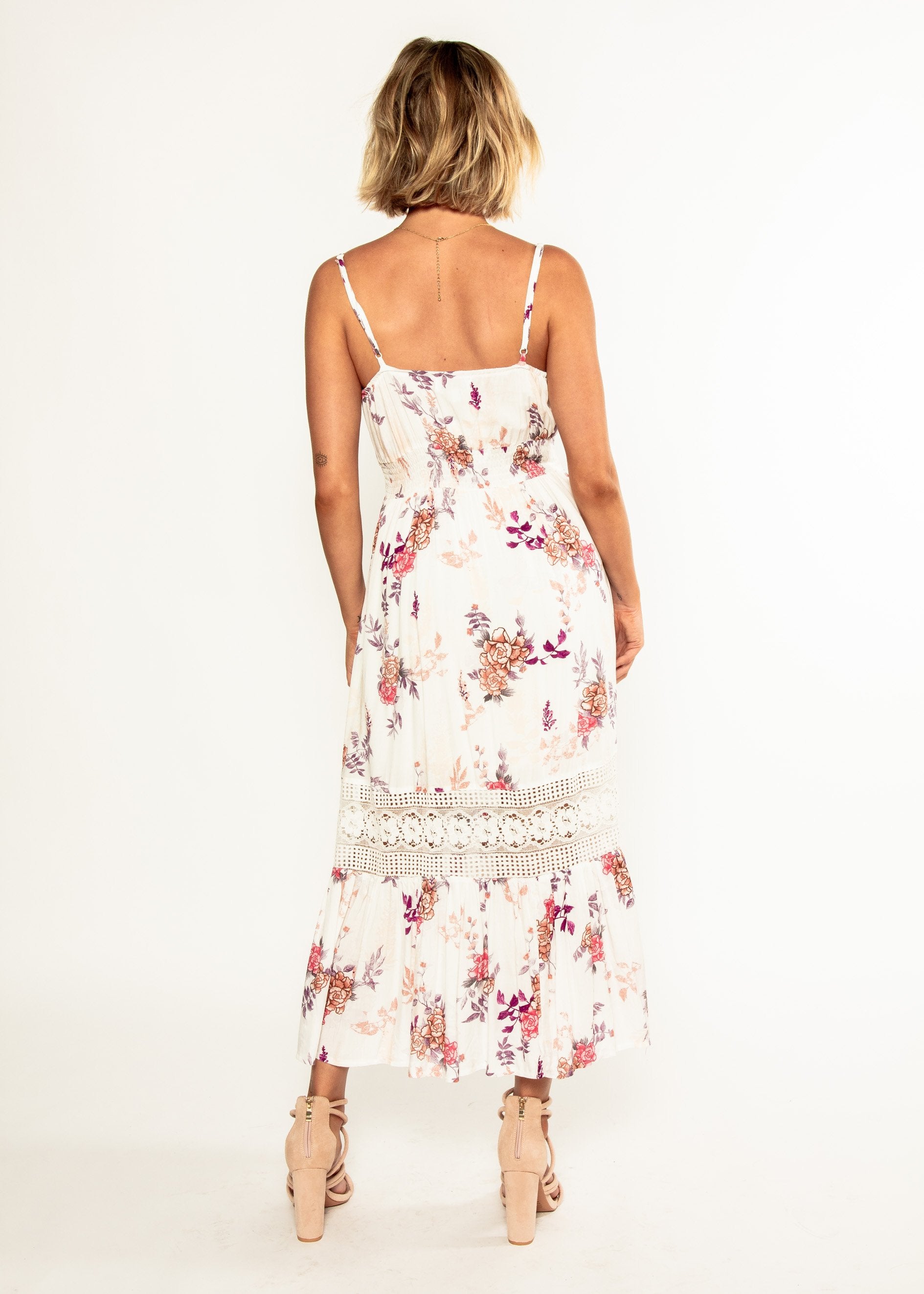 About The Weekend Midi Dress - Floral Bliss