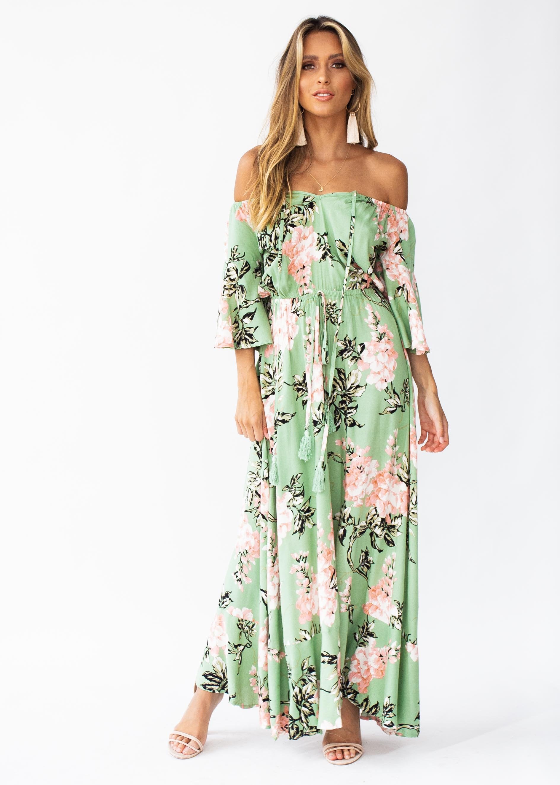 Milla Maxi Dress - Sage Floral