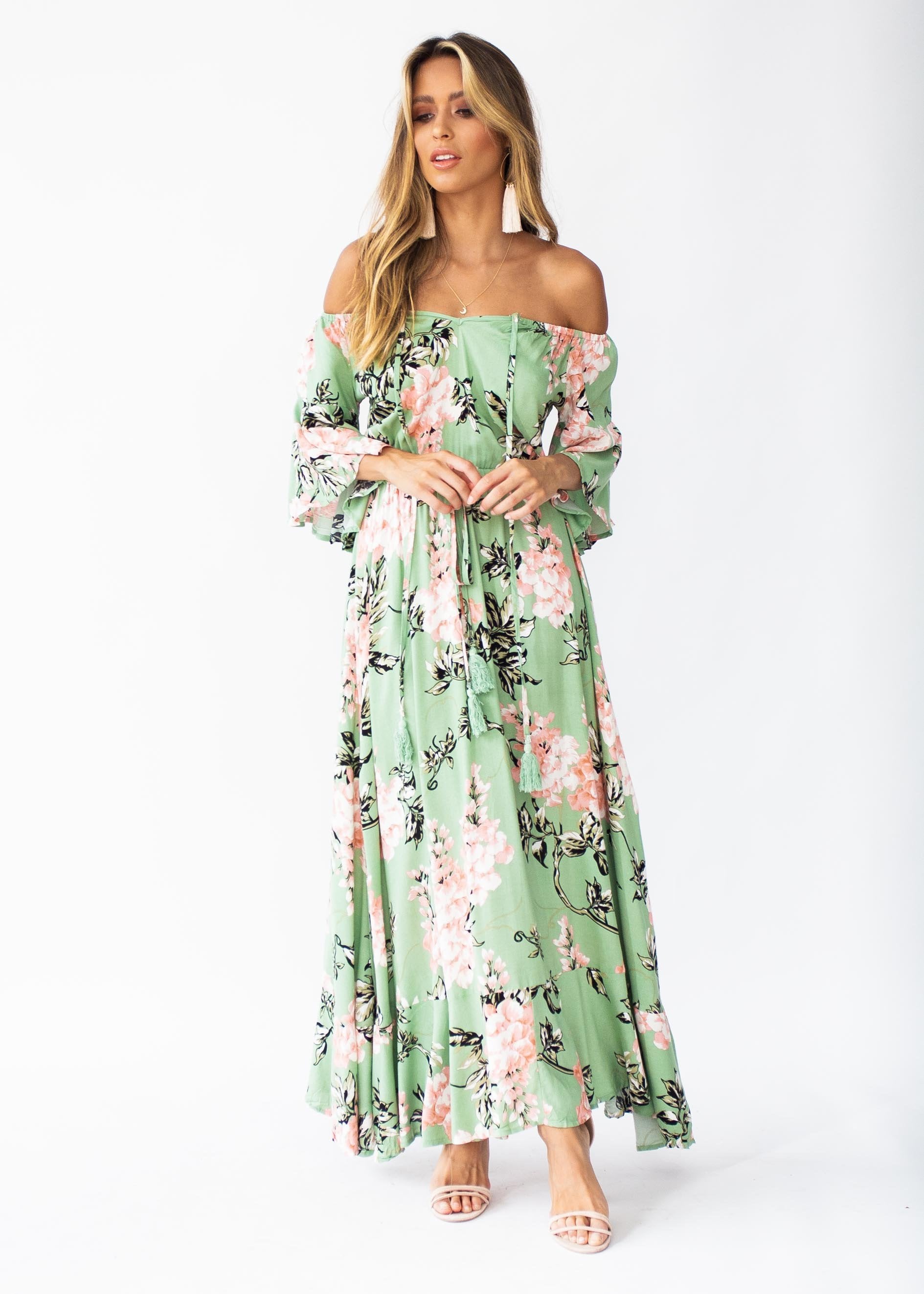 Milla Maxi Dress - Sage Floral