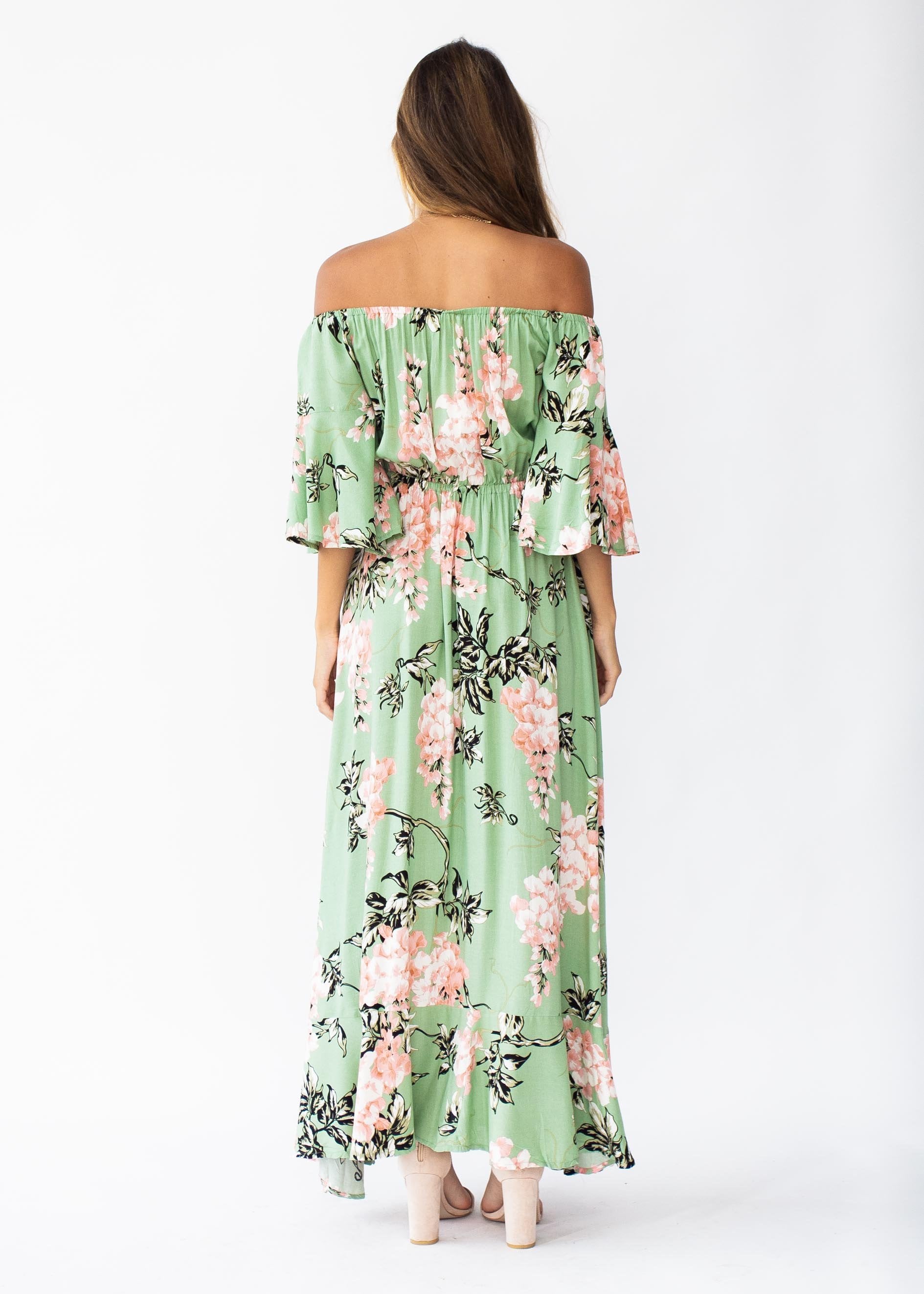 Milla Maxi Dress - Sage Floral