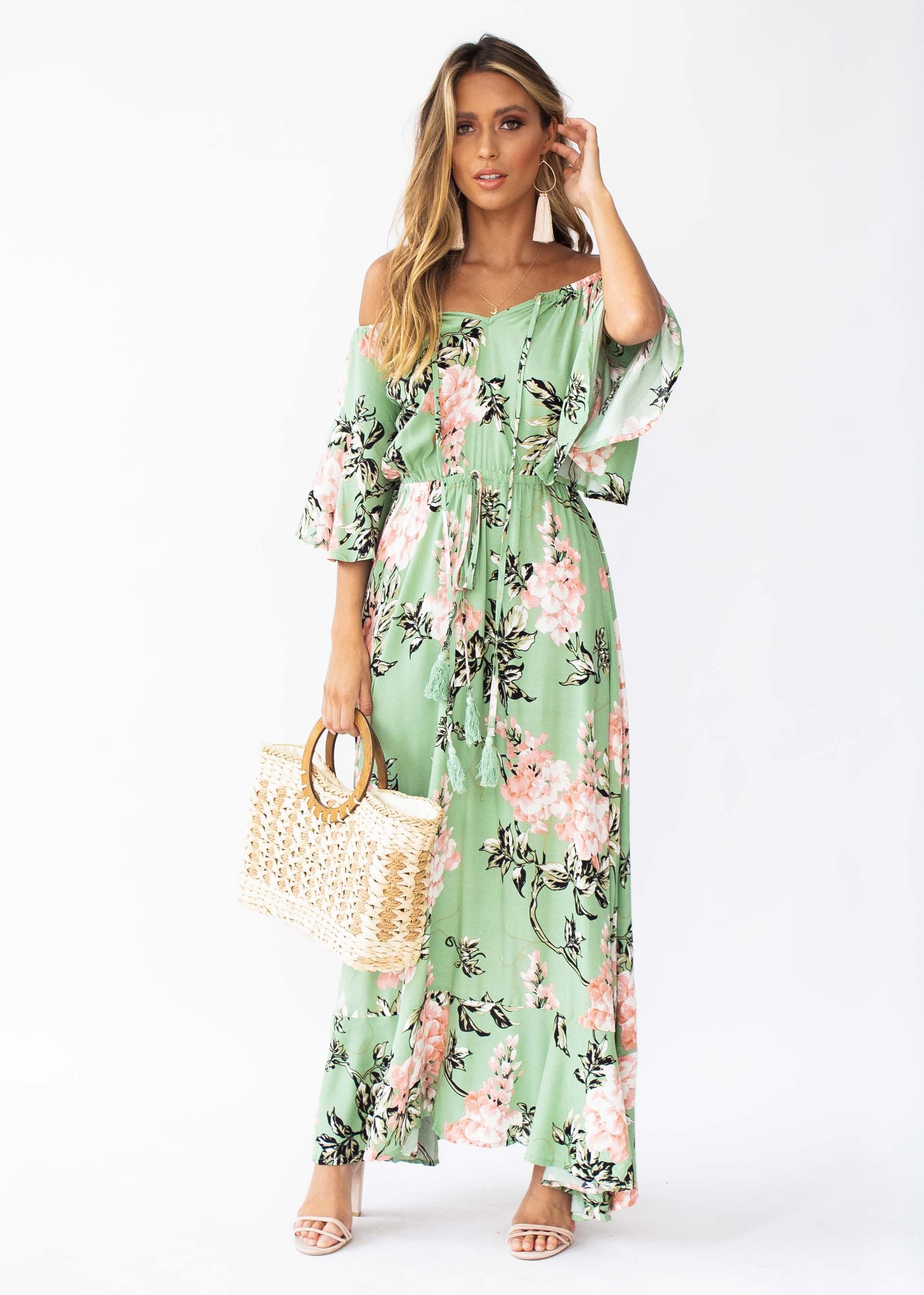 Milla Maxi Dress - Sage Floral