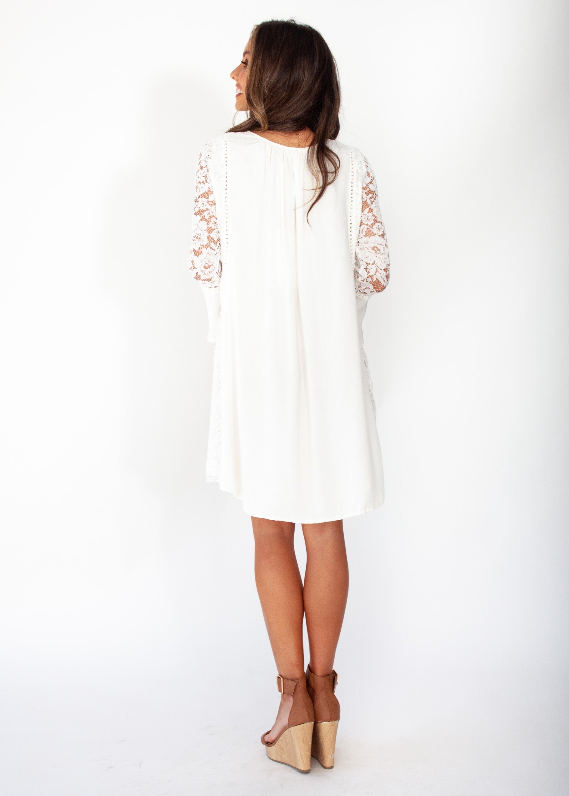 Sagittarius Lace Dress - White