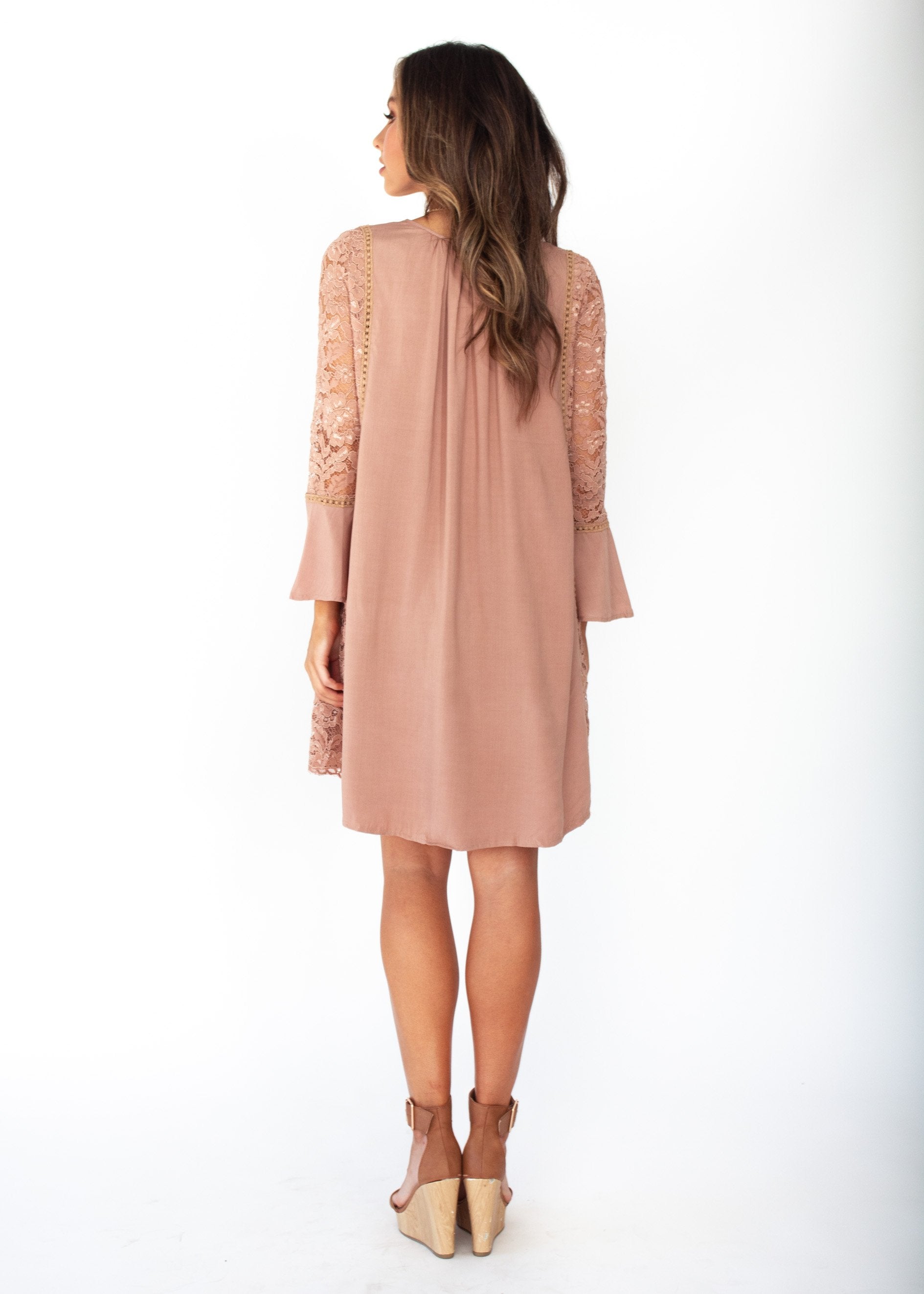 Sagittarius Lace Dress - Mocha