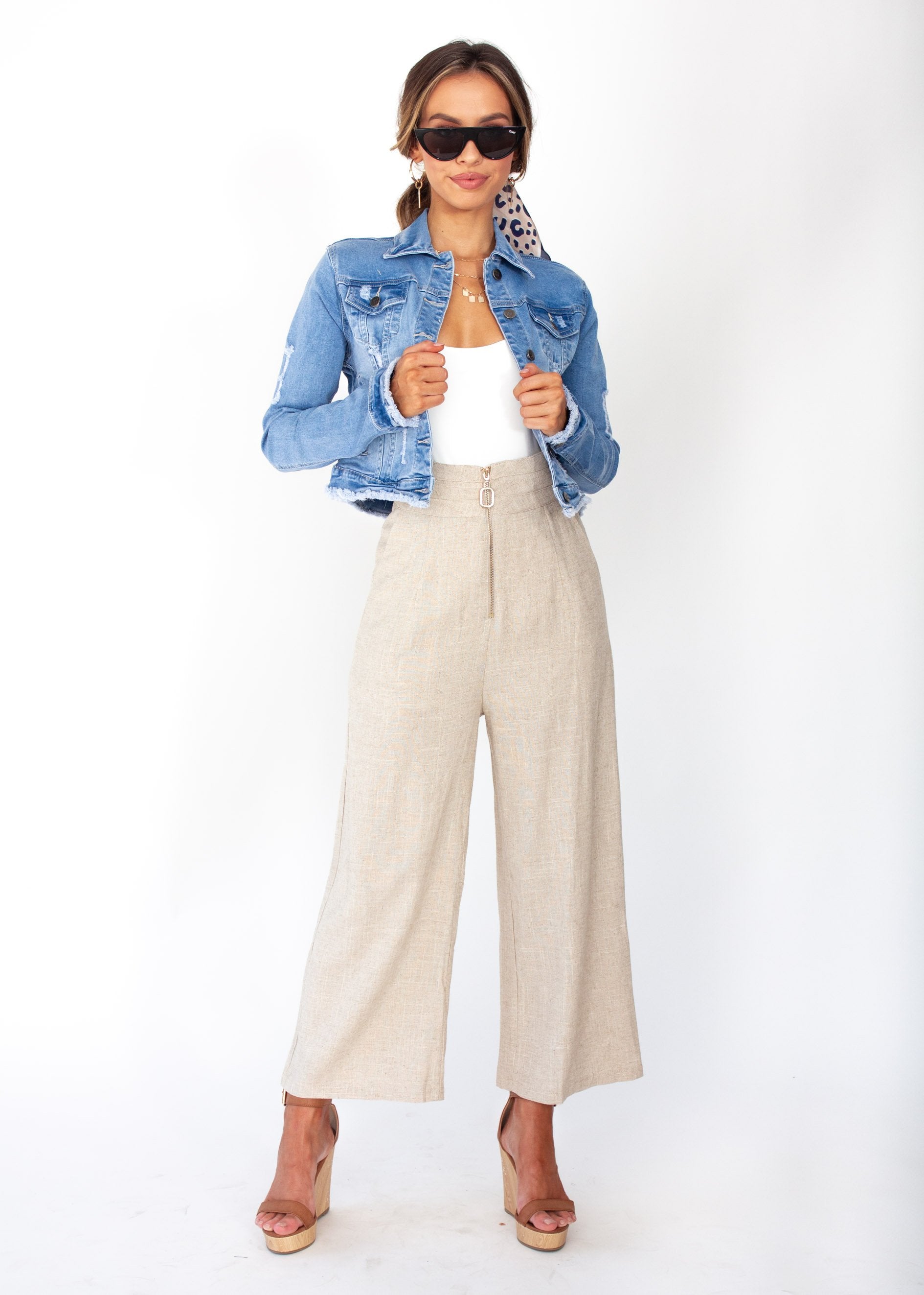 Small Steps Denim Jacket - Mid Blue