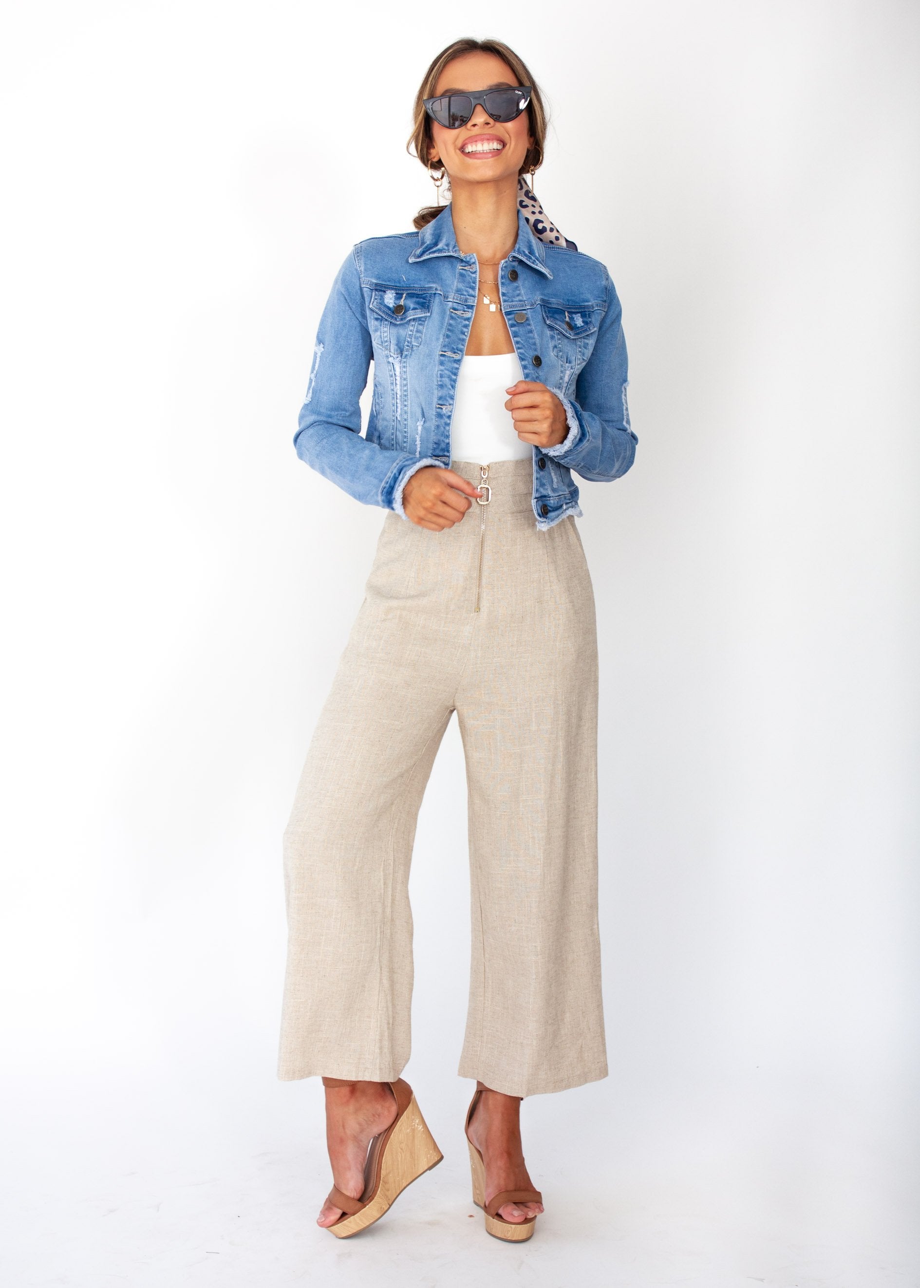 Small Steps Denim Jacket - Mid Blue