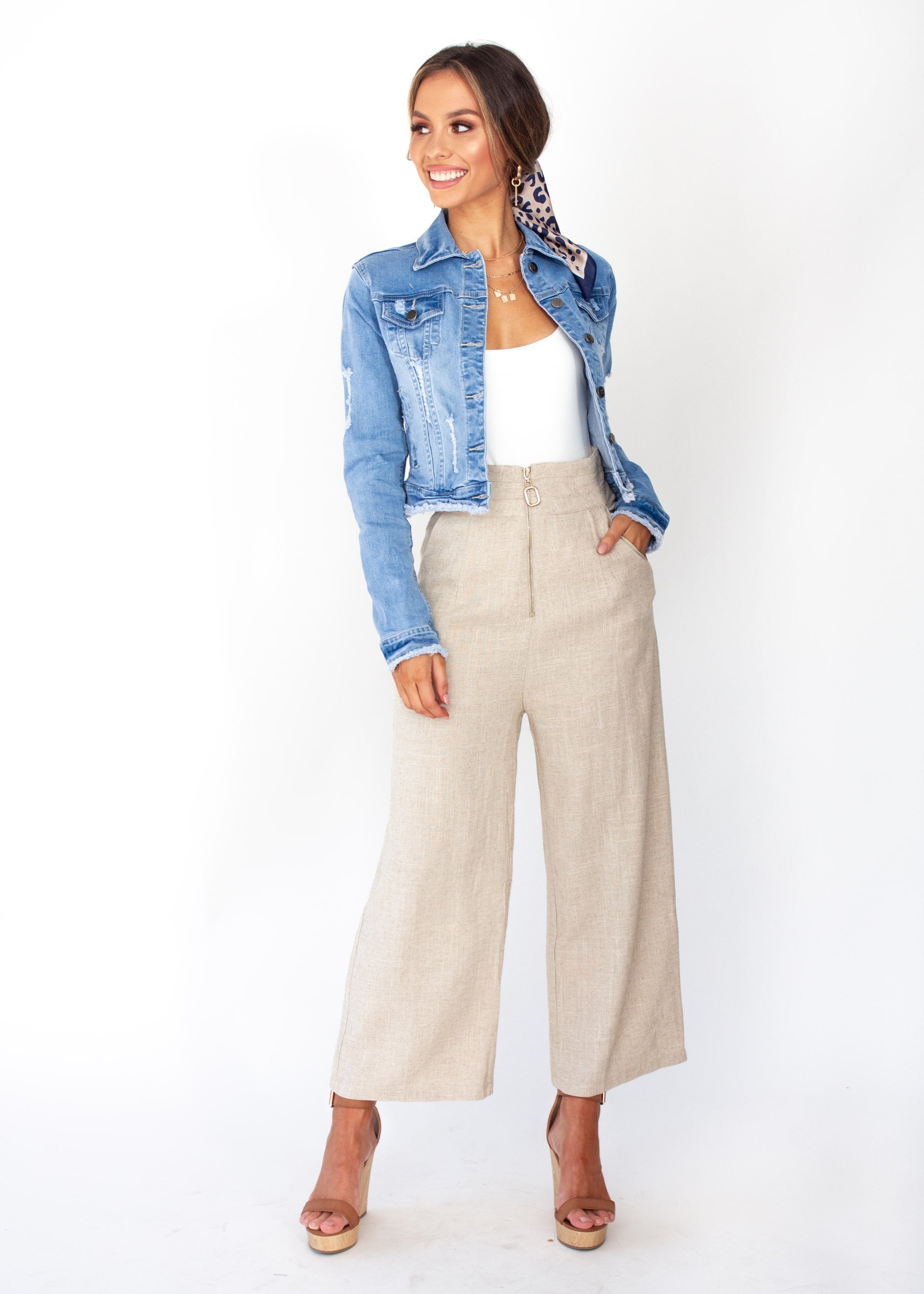 Small Steps Denim Jacket - Mid Blue
