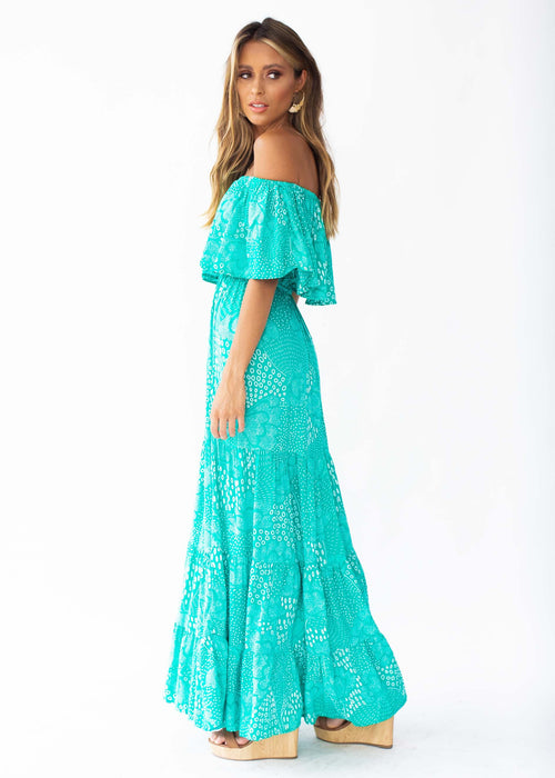 Power Of Colour Maxi Dress - Jade Twilight