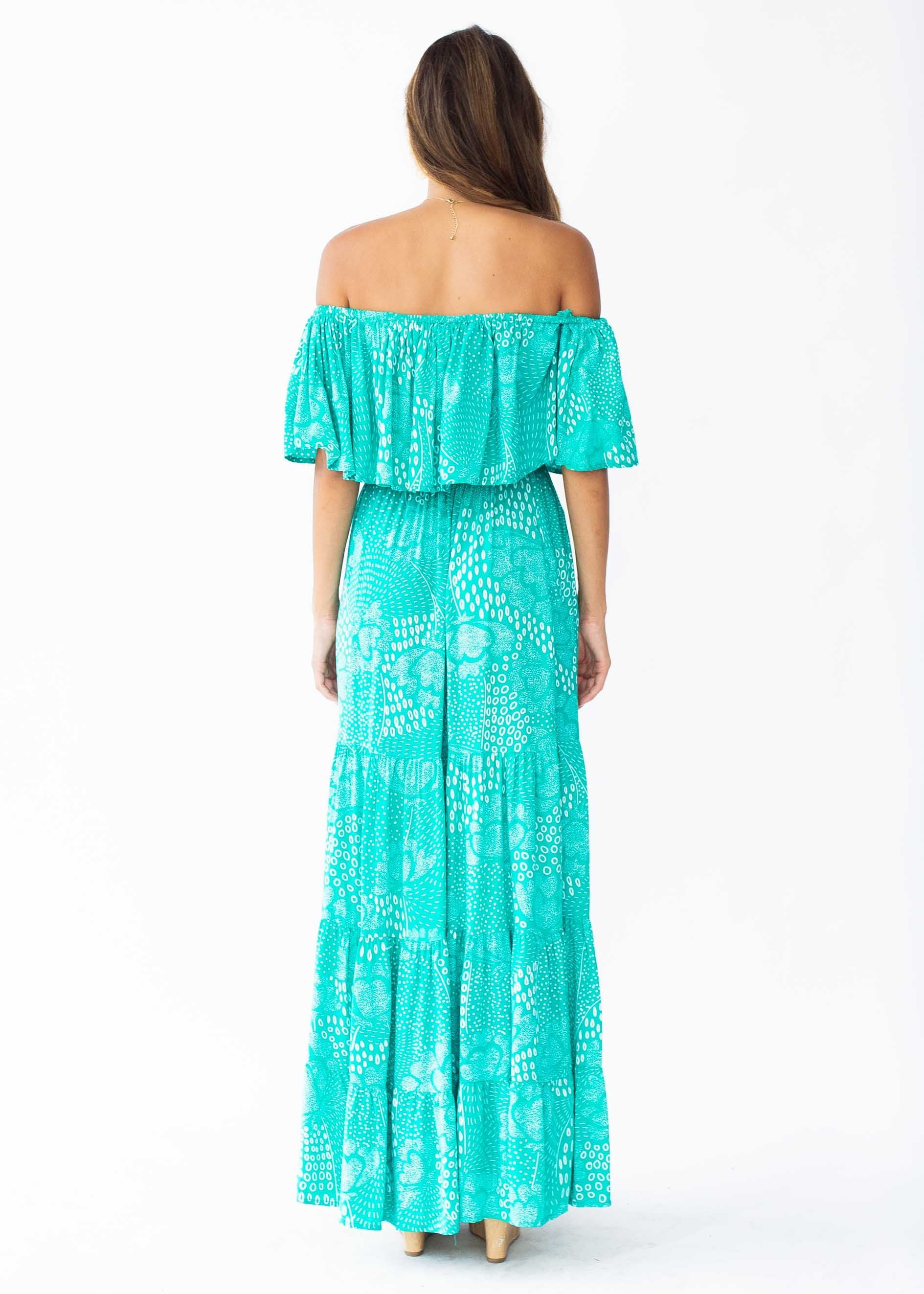 Power Of Colour Maxi Dress - Jade Twilight
