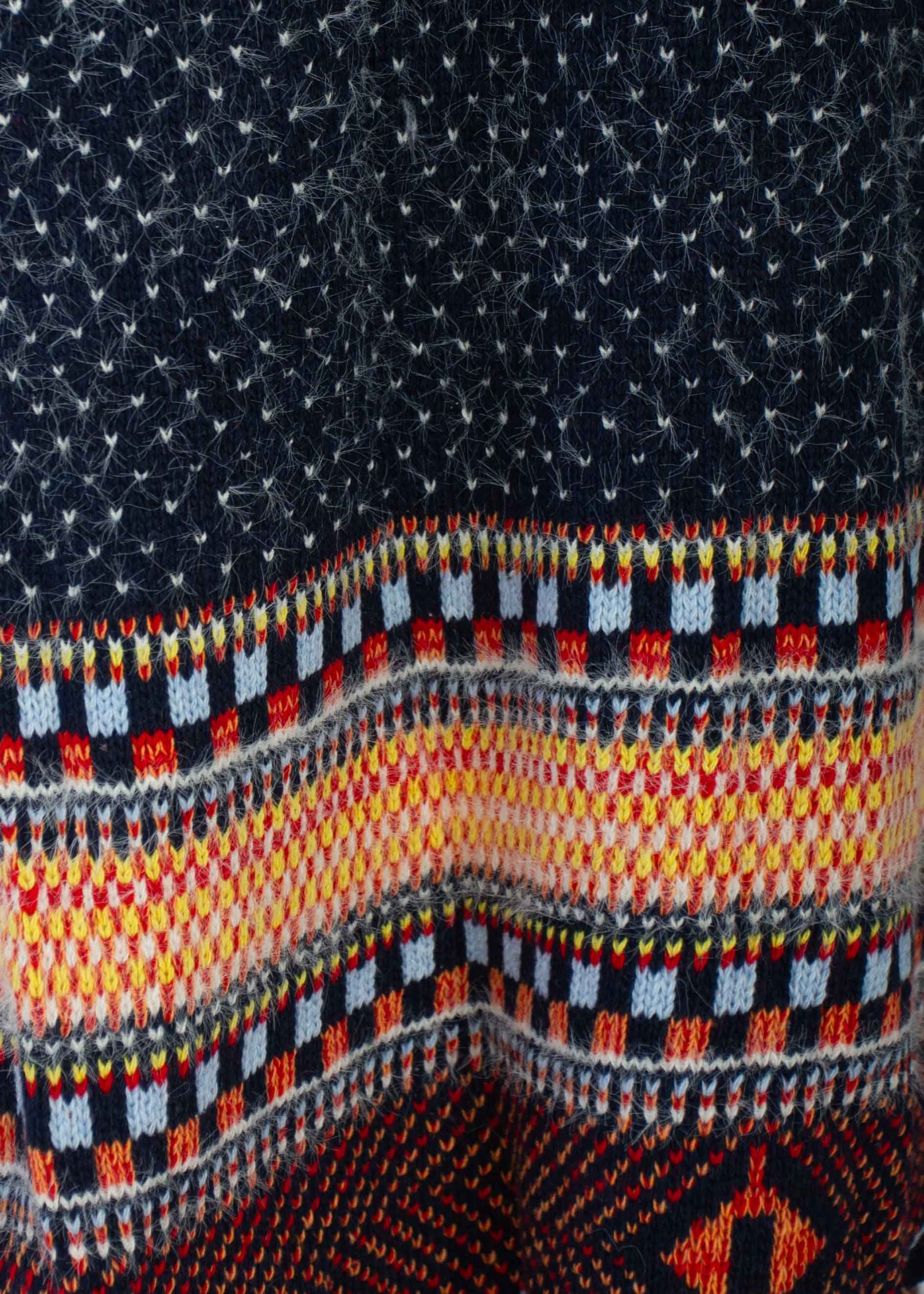 In The Air Aztec Cardigan - Navy
