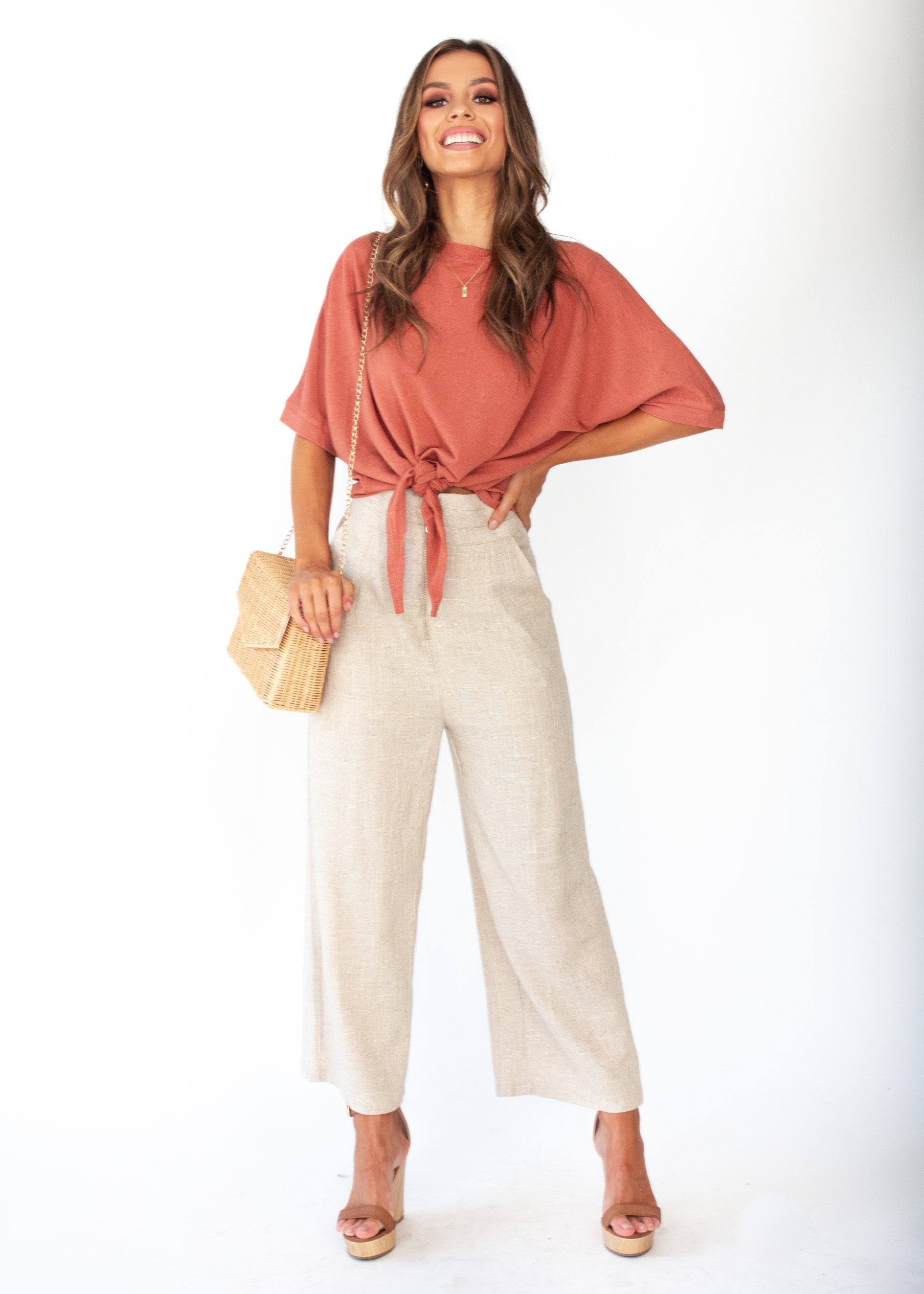 Atlas Tie Tee - Rust