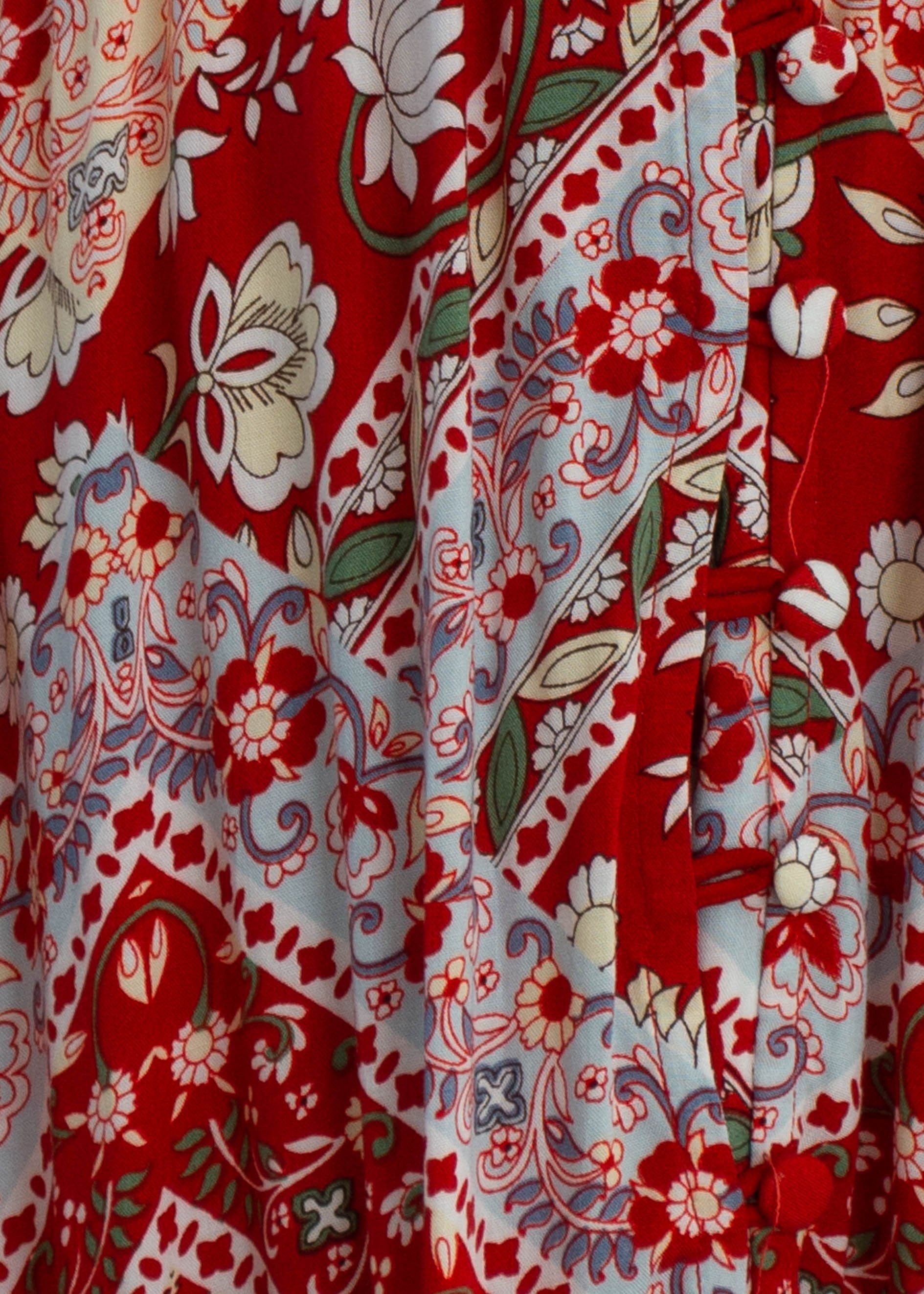 My Imagination Maxi Dress - Red Paisley