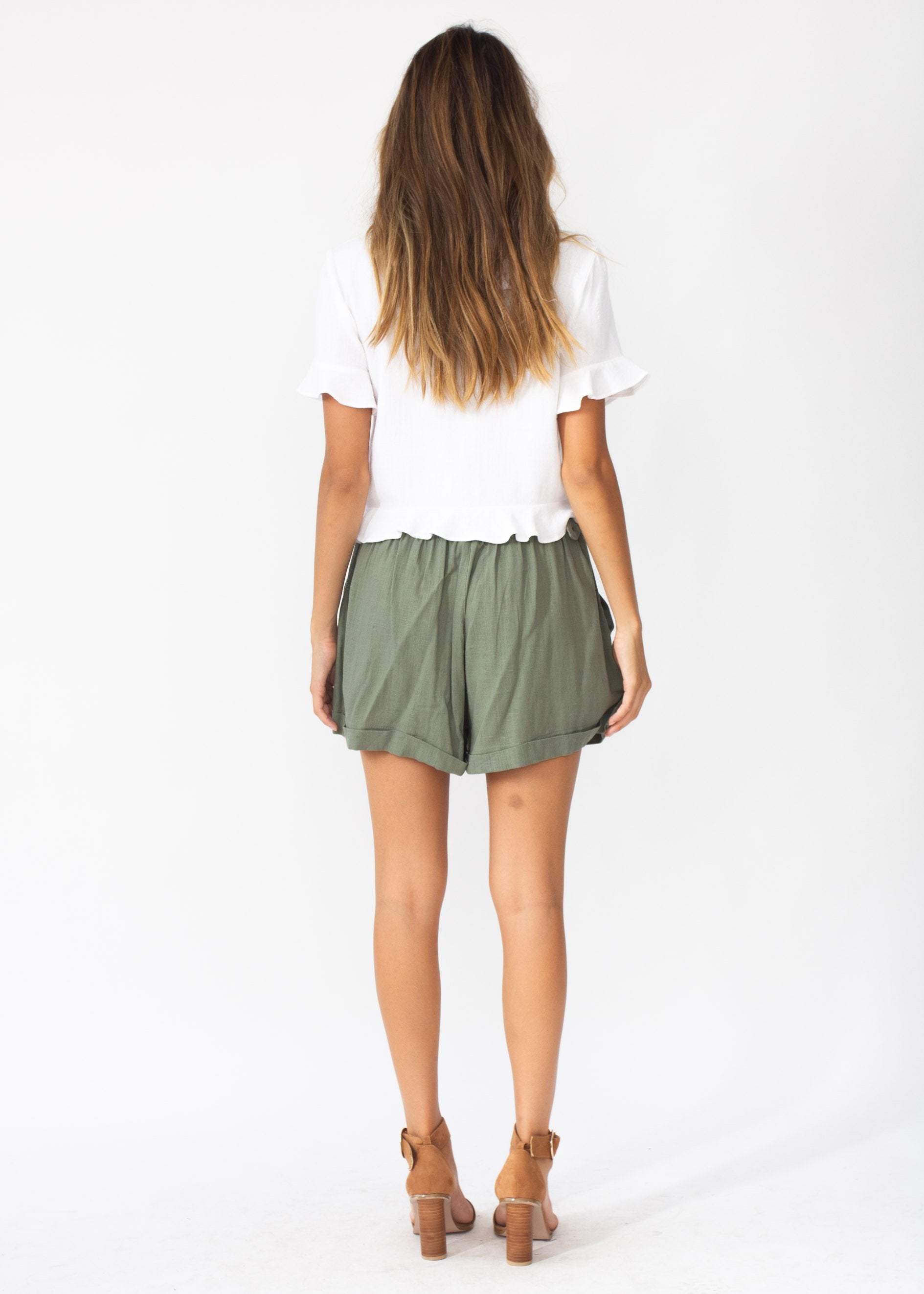 Taya Crop Top - White