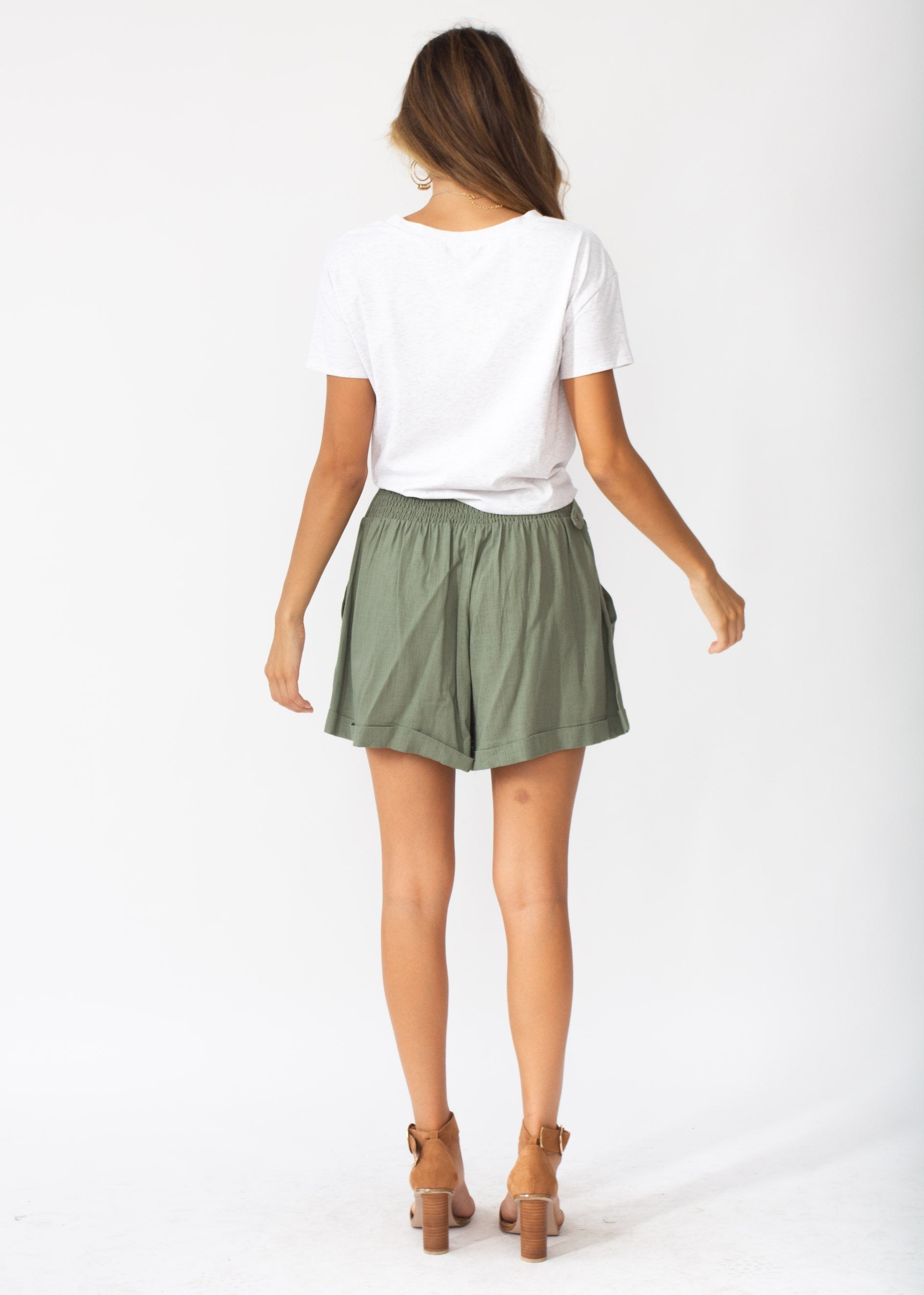 Loved Up Tie Tee - Grey Marle