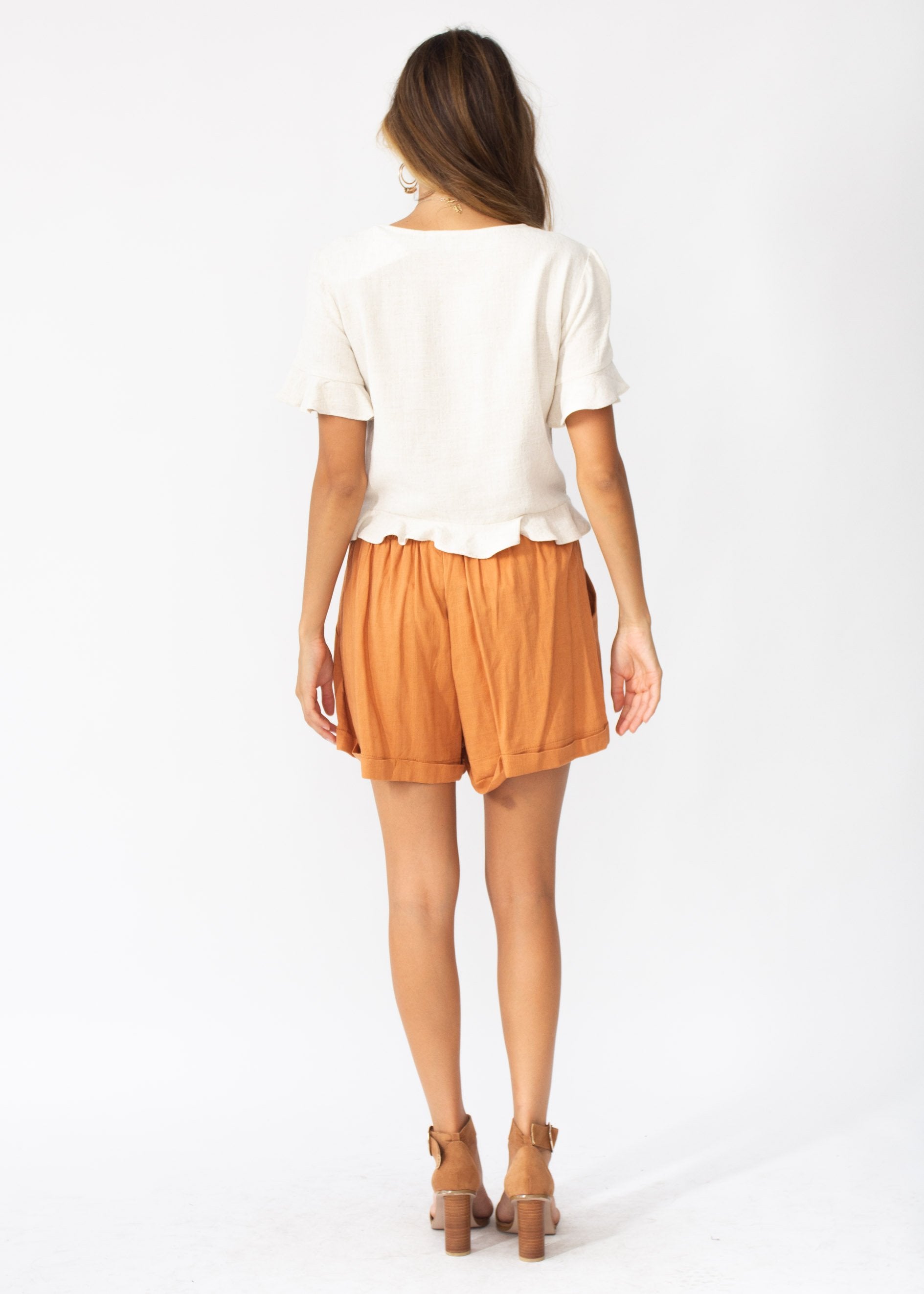 Taya Crop Top - Natural