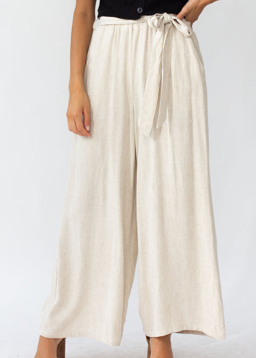Open Road Linen Pants - Natural