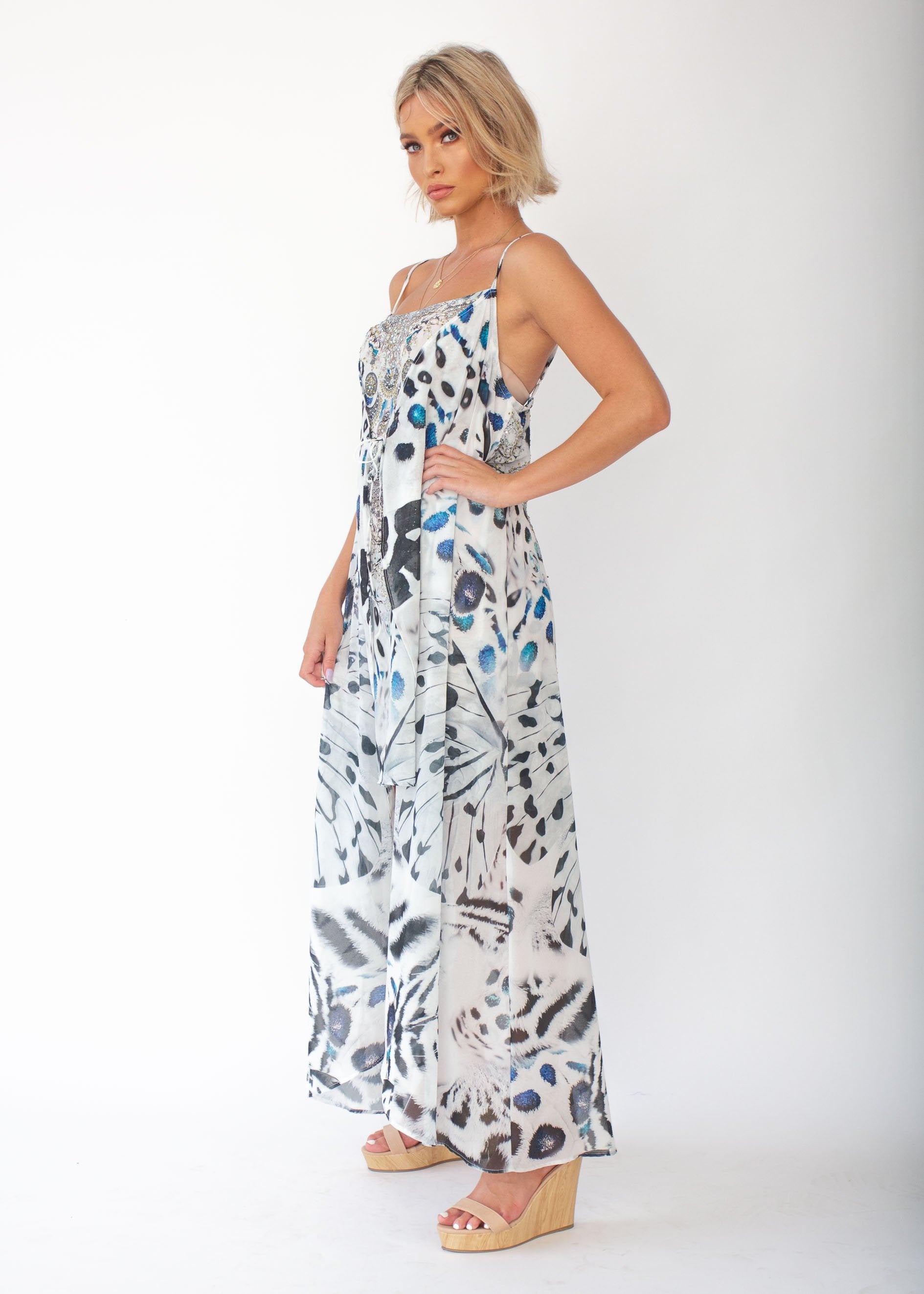 St. Valentine Chiffon Dress - Crystalize