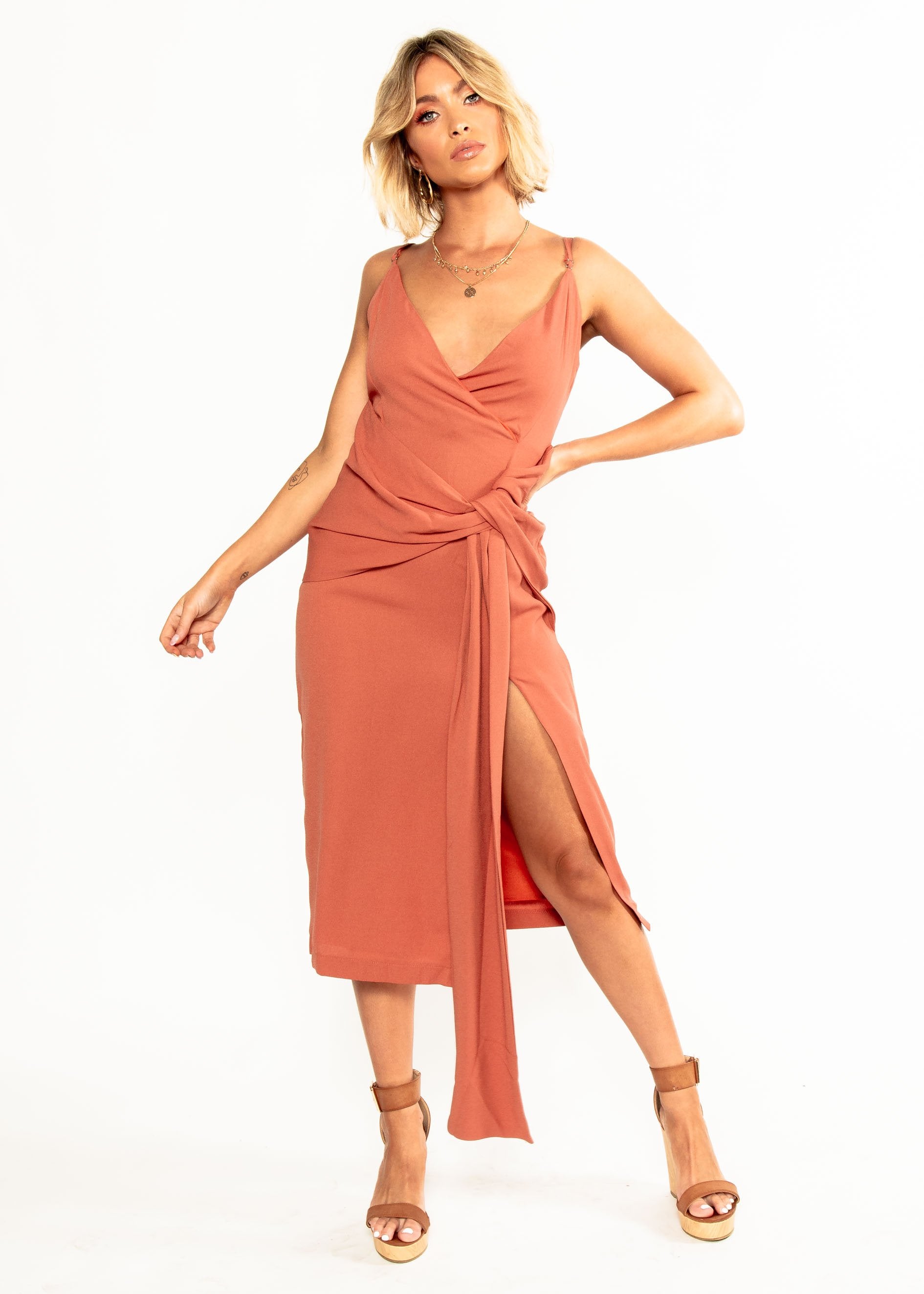 Neo Midi Dress - Plum