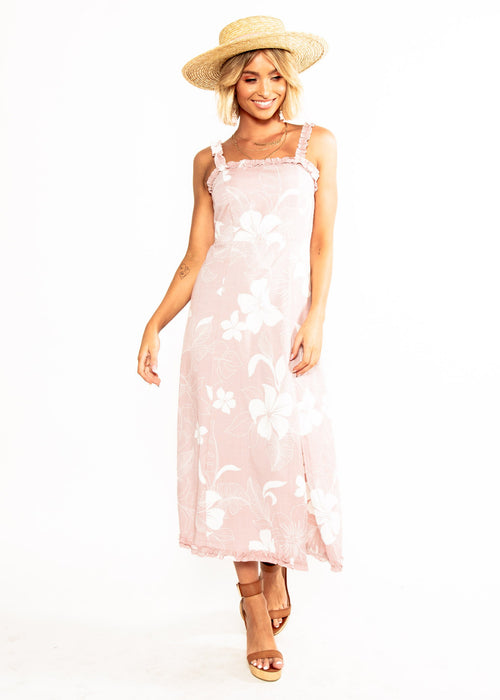 Wildest Dreams Midi Dress - Hibiscus