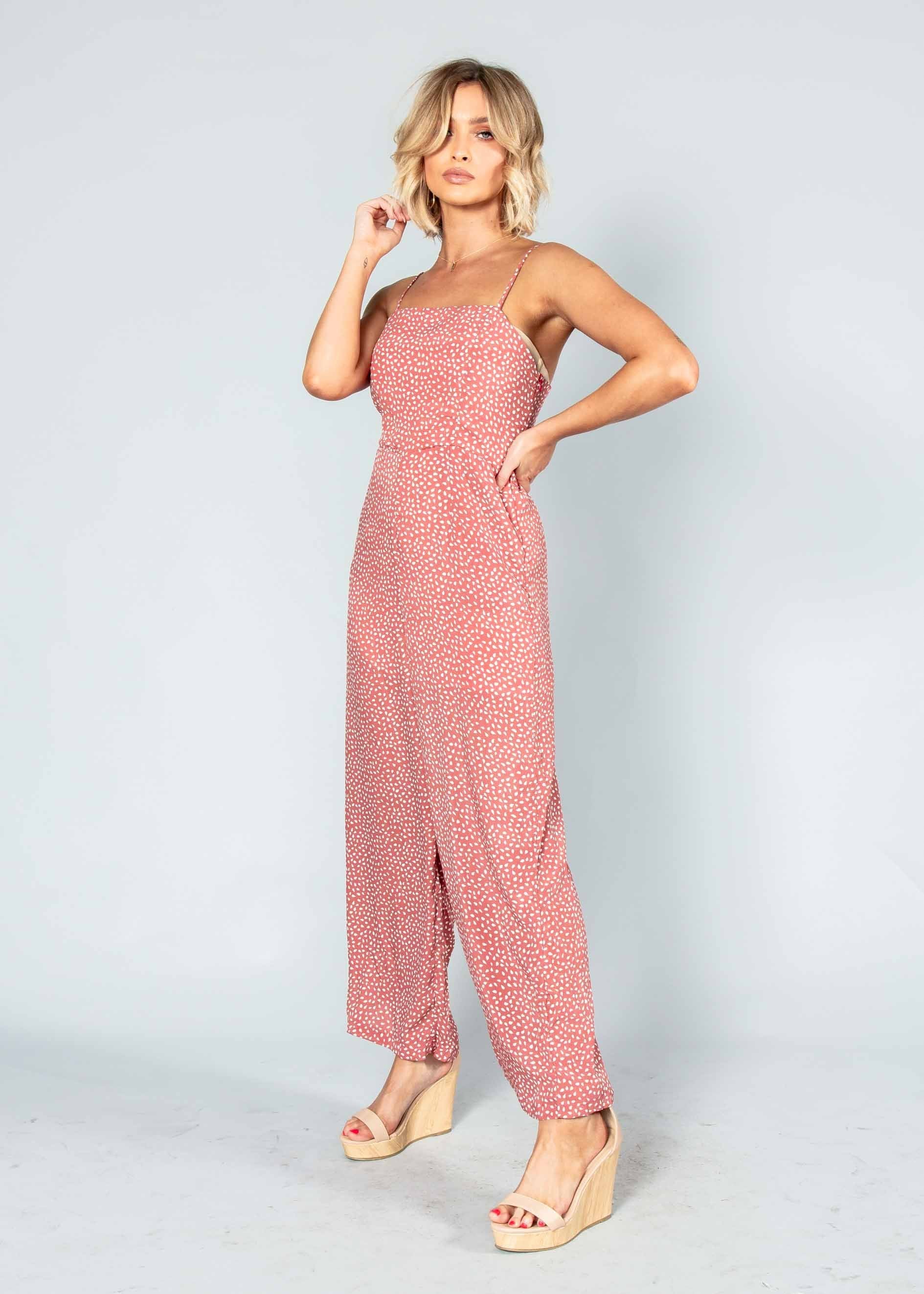 Late Nights Pantsuit  - Rose Petal
