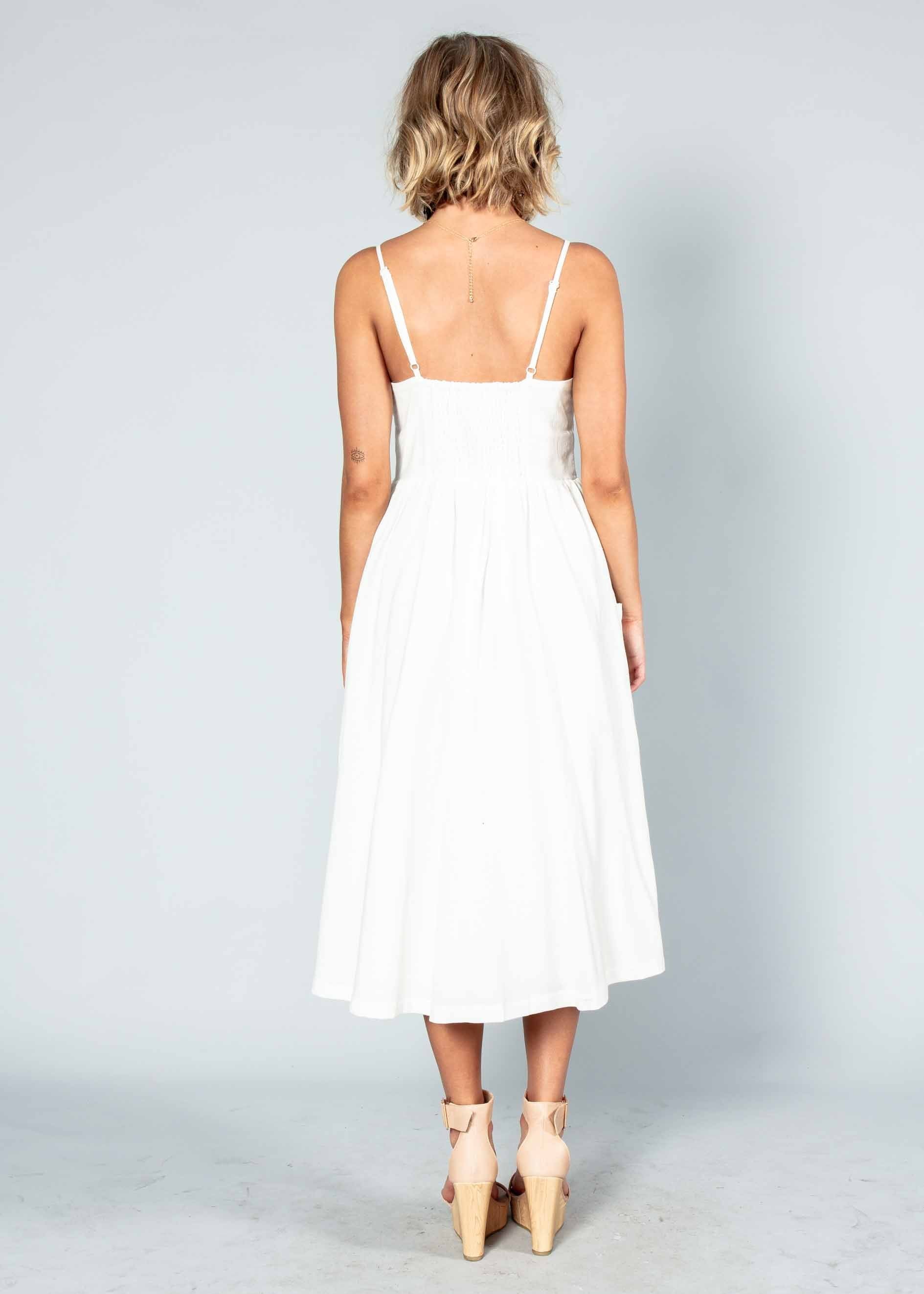 Darling Dream Midi Dress - White