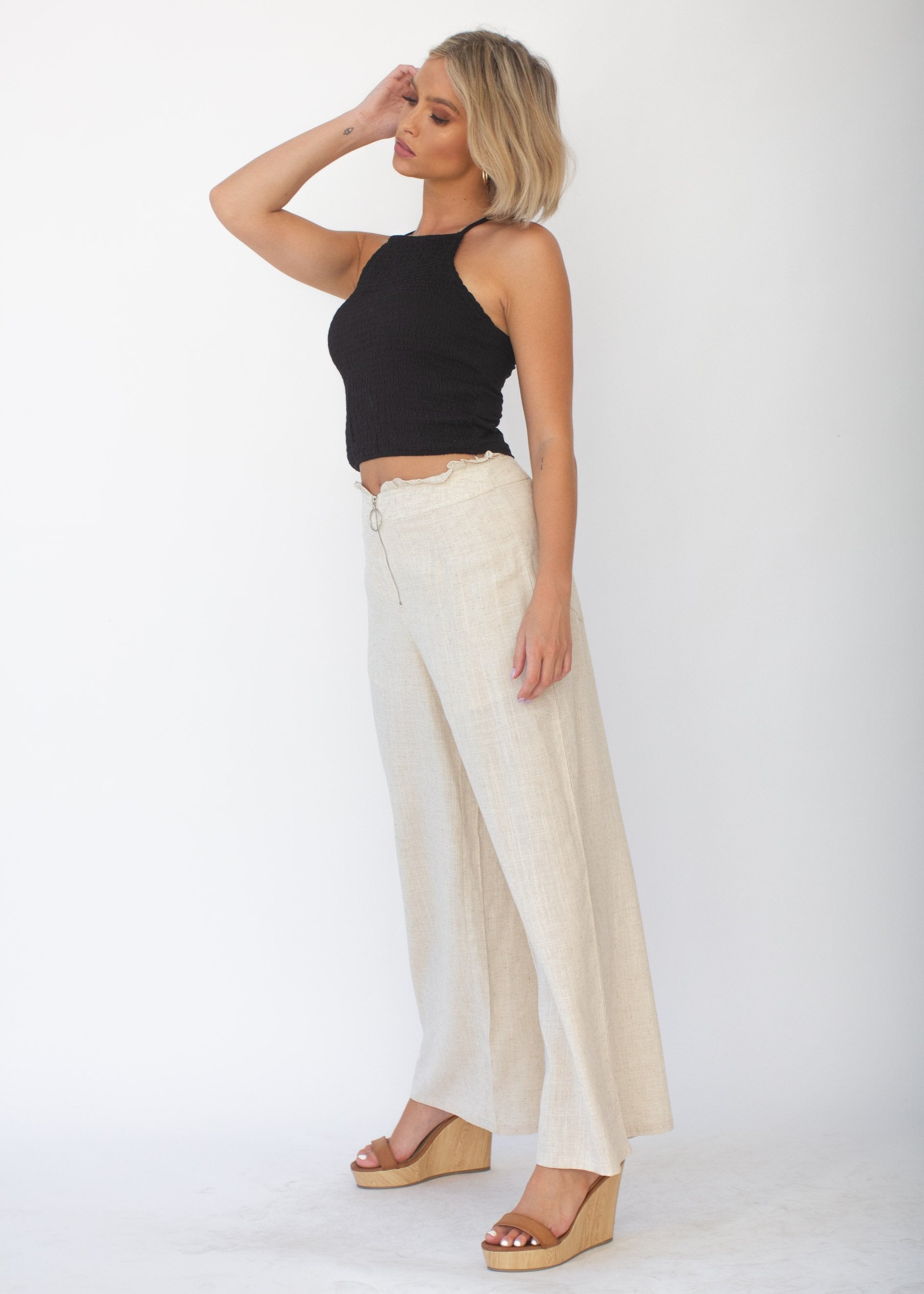 Cecilia Crop Top - Black