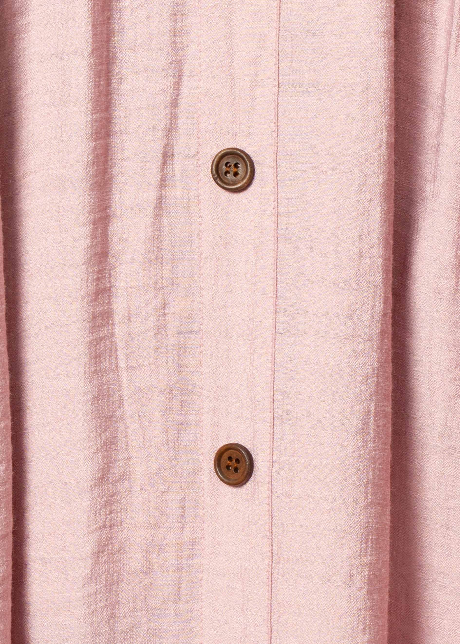 Misty Morning Midi Dress w/ Tie - Blush