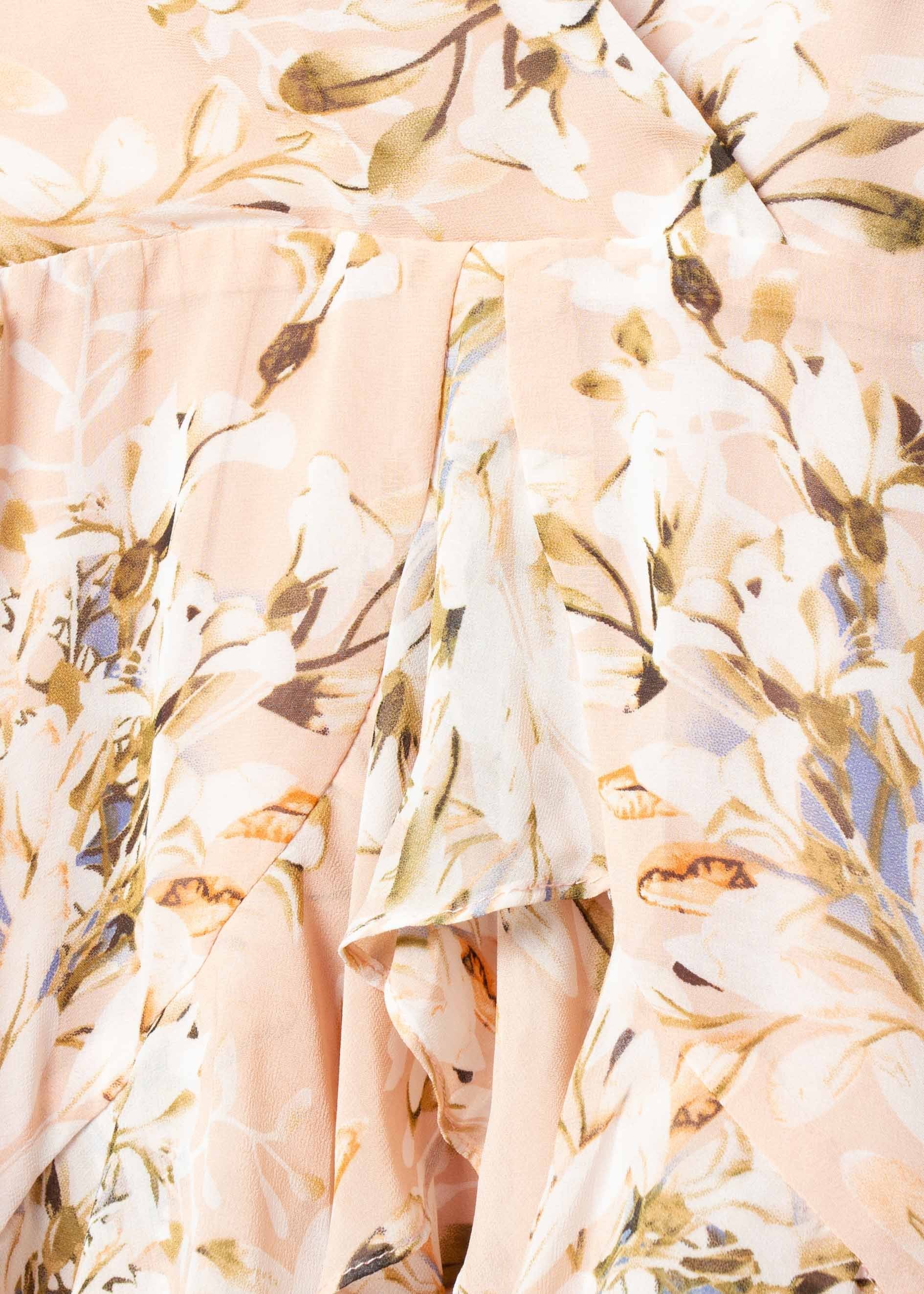 Diva Moment Dress - Nude Floral
