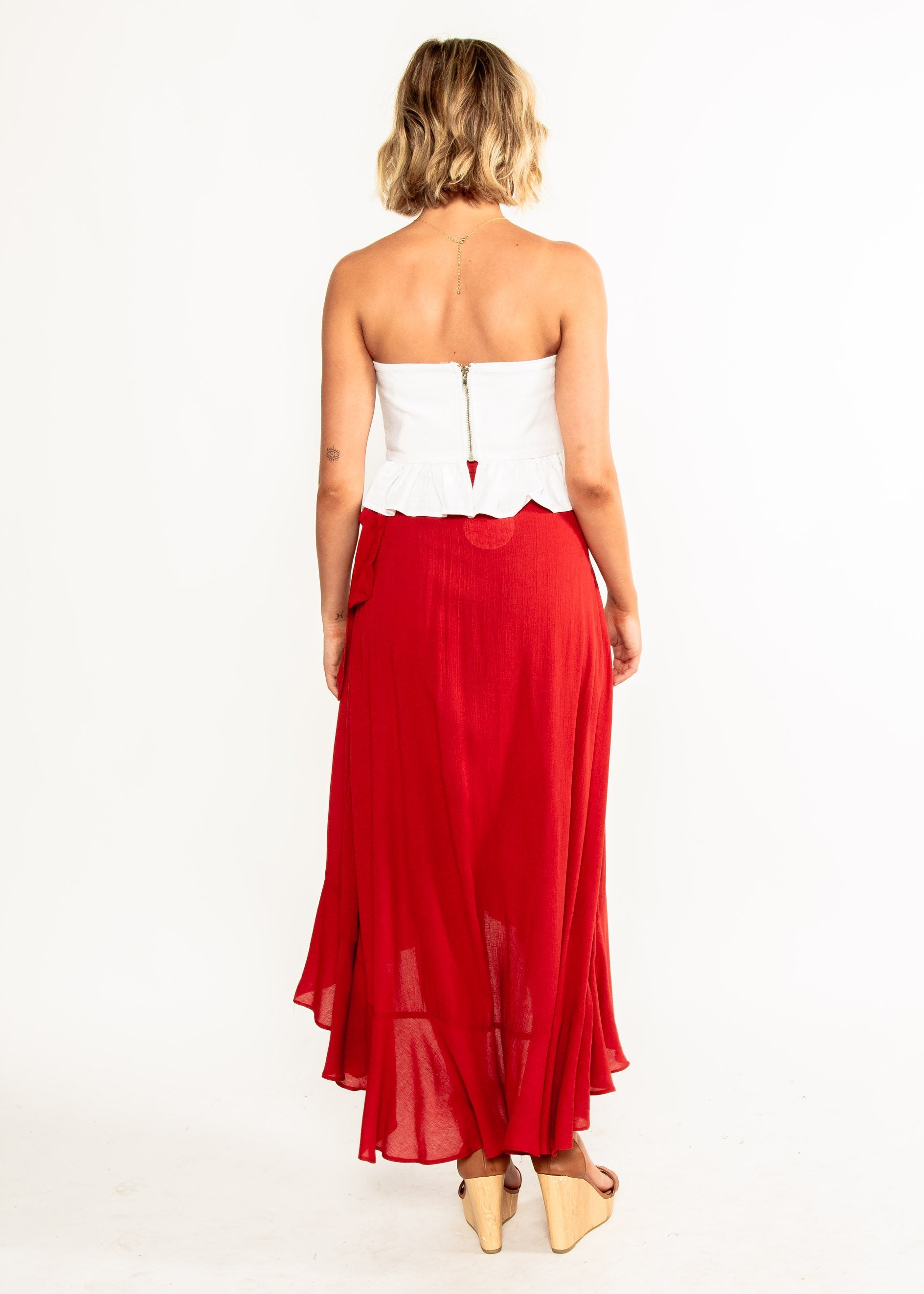 Picture Perfect Strapless Crop - Ecru