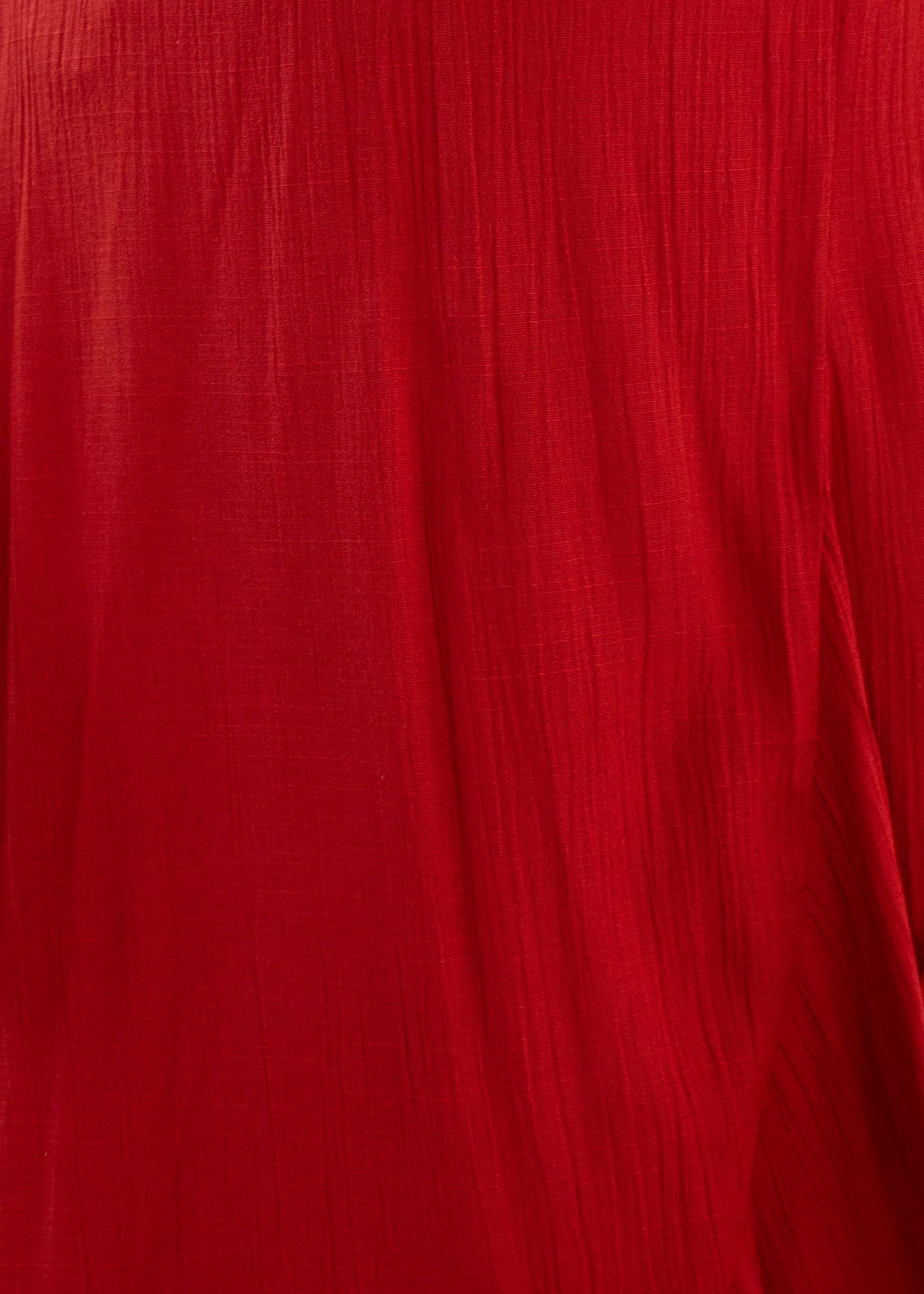 Faroe Wrap Maxi Skirt - Rust