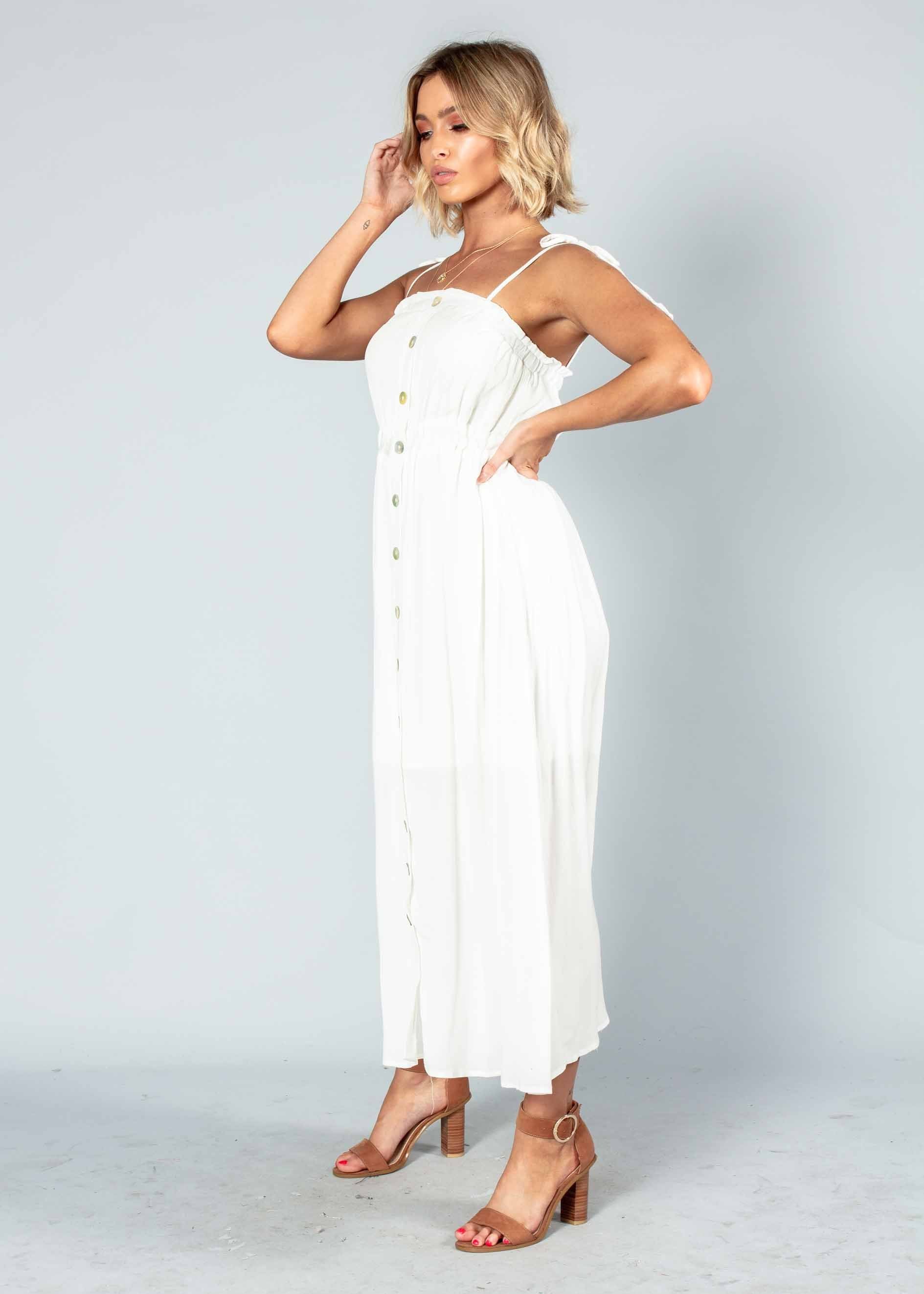 Addilyn Midi Dress - White