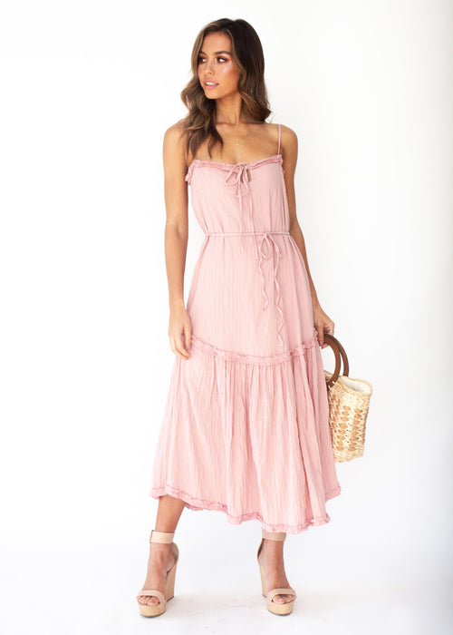 Mayfair Midi Dress - Blush