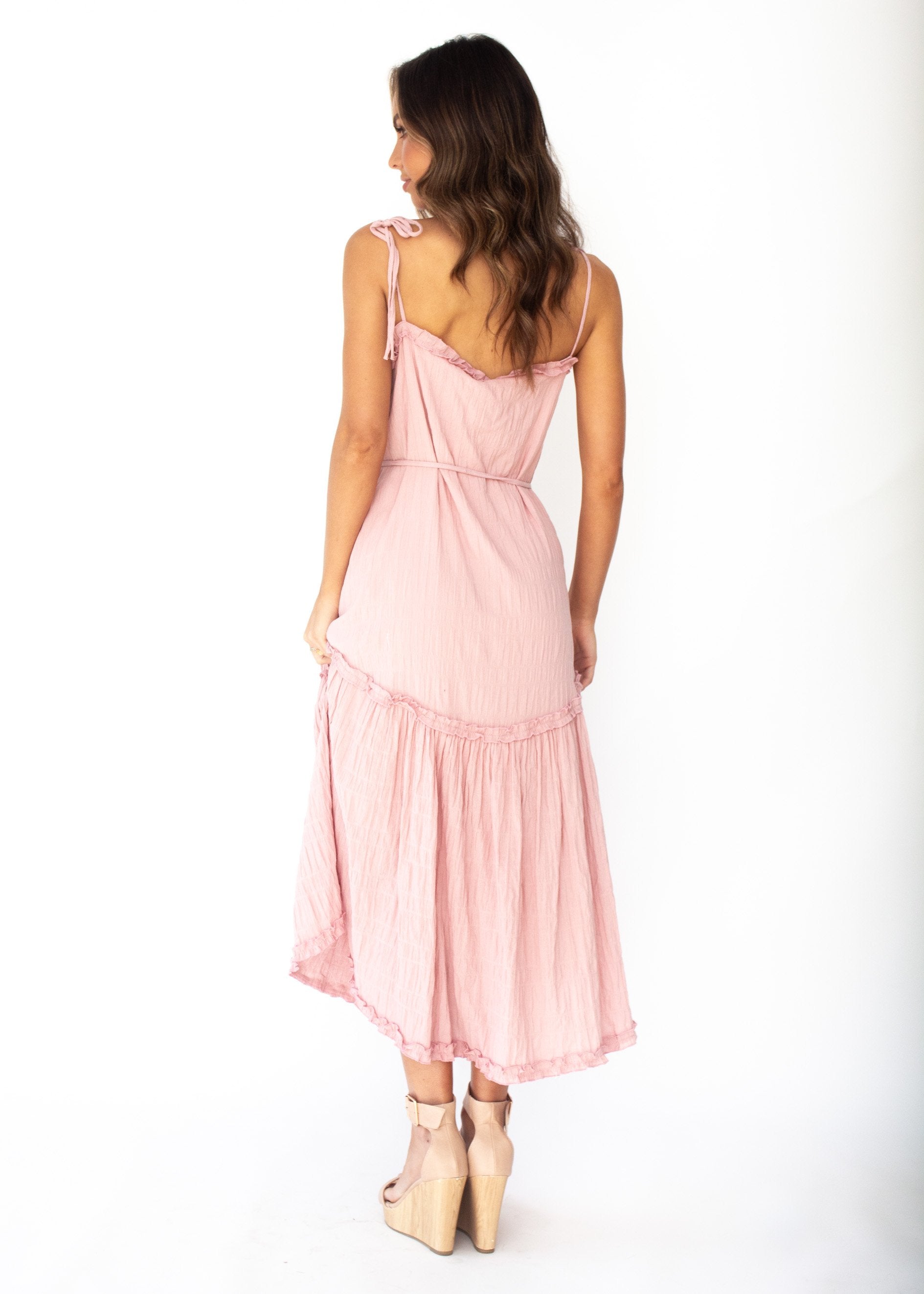 Mayfair Midi Dress - Blush