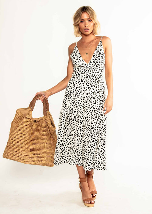 Your Muse Pantsuit - White Leopard