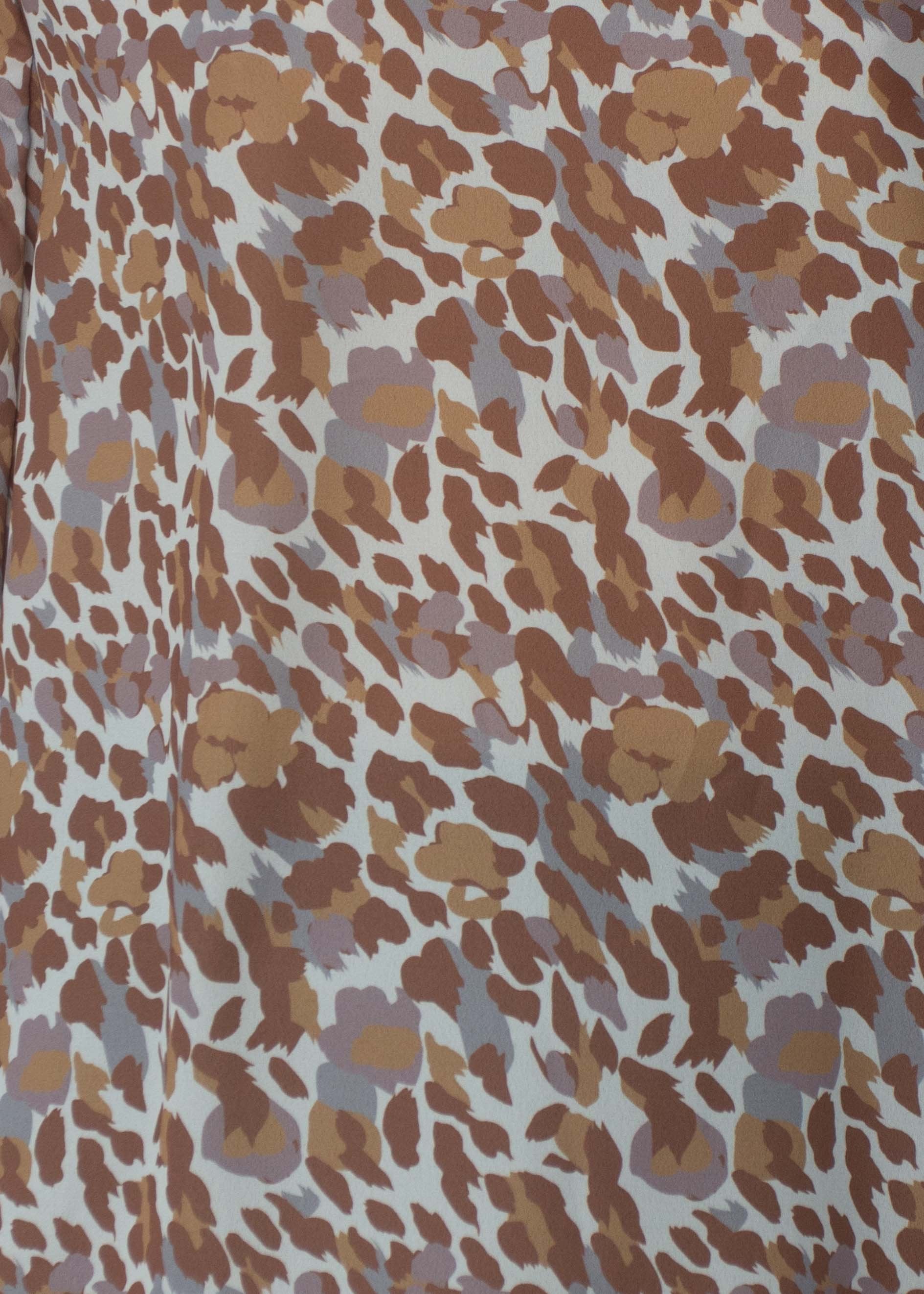 Jacqueline Blouse - Tan Leopard
